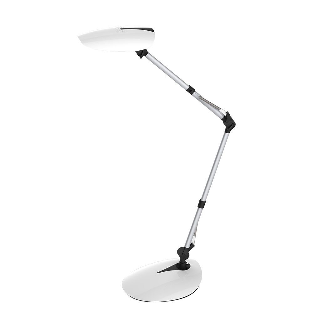 Tischlampe Schlafzimmer Warmweiß, verbaut, fest LED Modern Schreibtisch Tischleuchte Schreibtischlampe, LED-Leuchtmittel WOFI