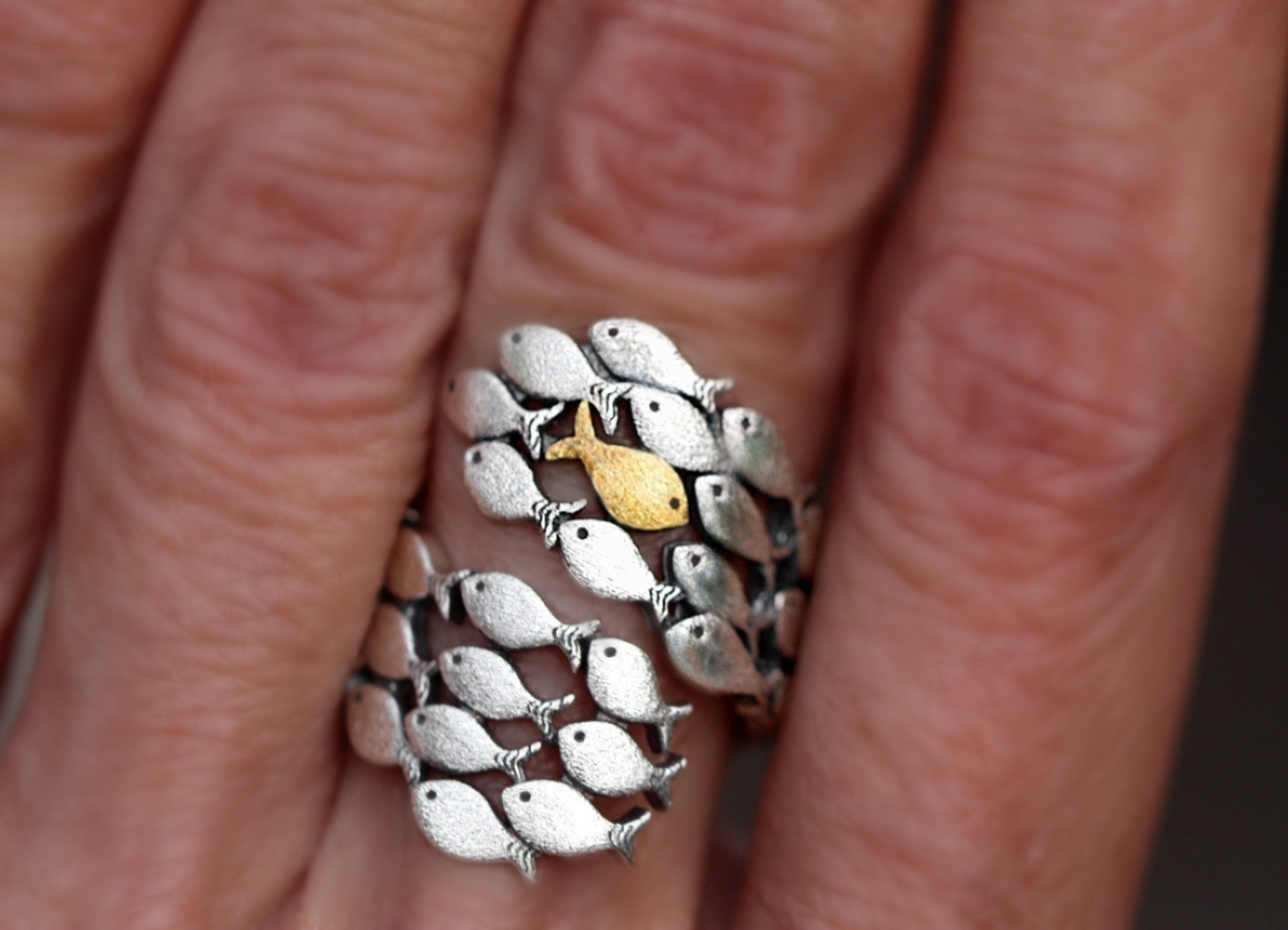 Villa Sorgenfrei Schmuckmanufaktur Silberring 925 Sterling Silber grosser S günstig online kaufen