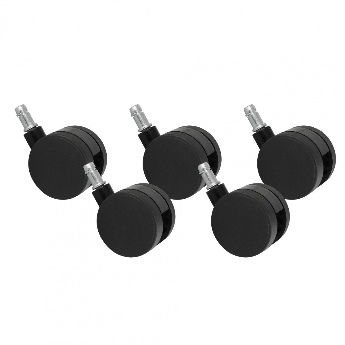 freiraum Stuhlrolle PIN, (5stk) Teppichbodenrollen, 100% Polyurethan - 6x6cm (HxD)