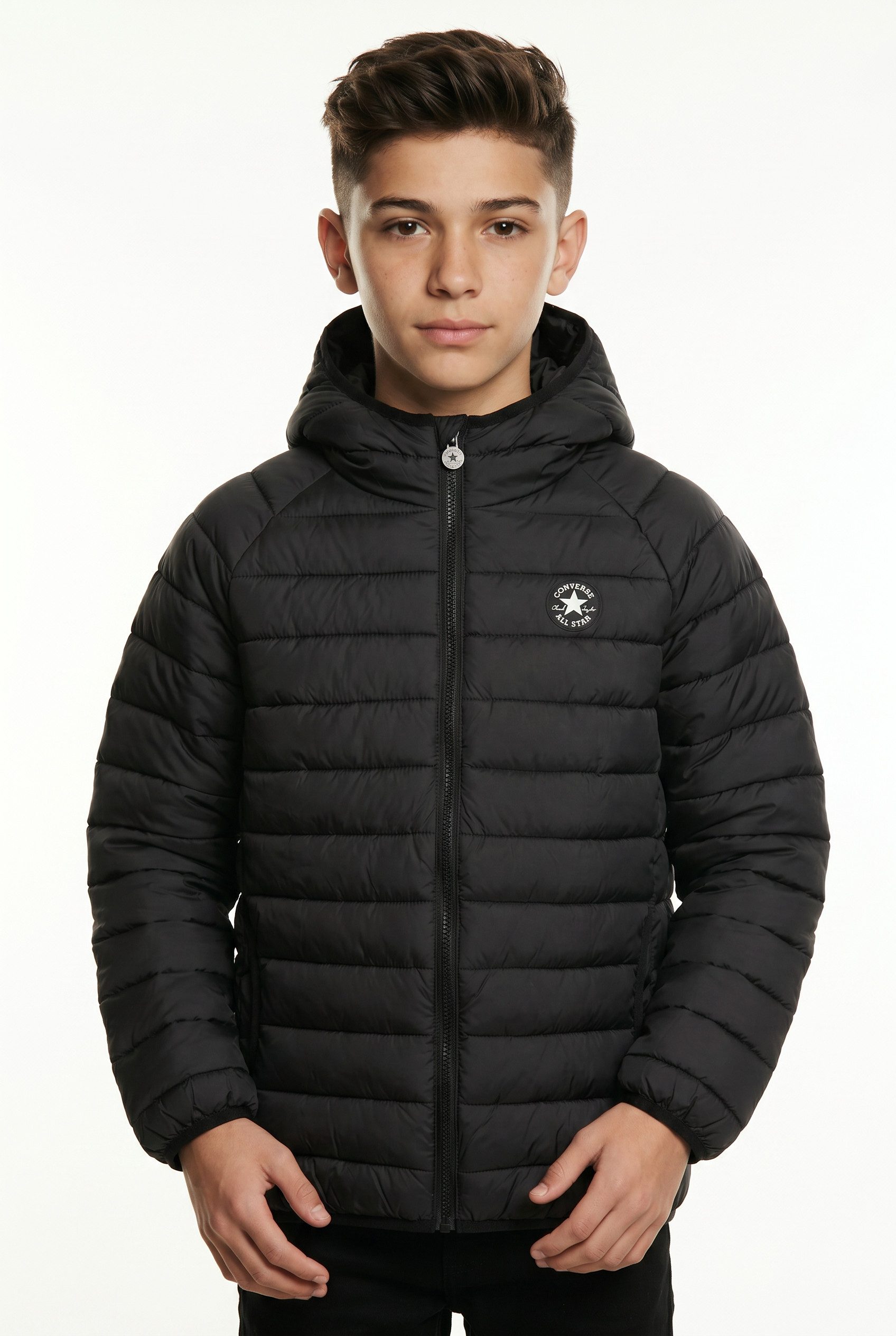 Converse Steppjacke CNVN ESS MDWT PUFFER mit wasserabweisender Beschichtung, leichte Ausführung