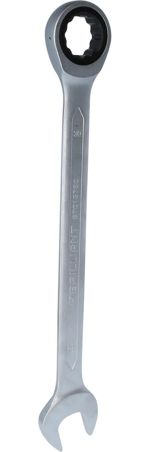 Brilliant Tools Maulschlüssel Ratschenringschlüssel, 30 mm