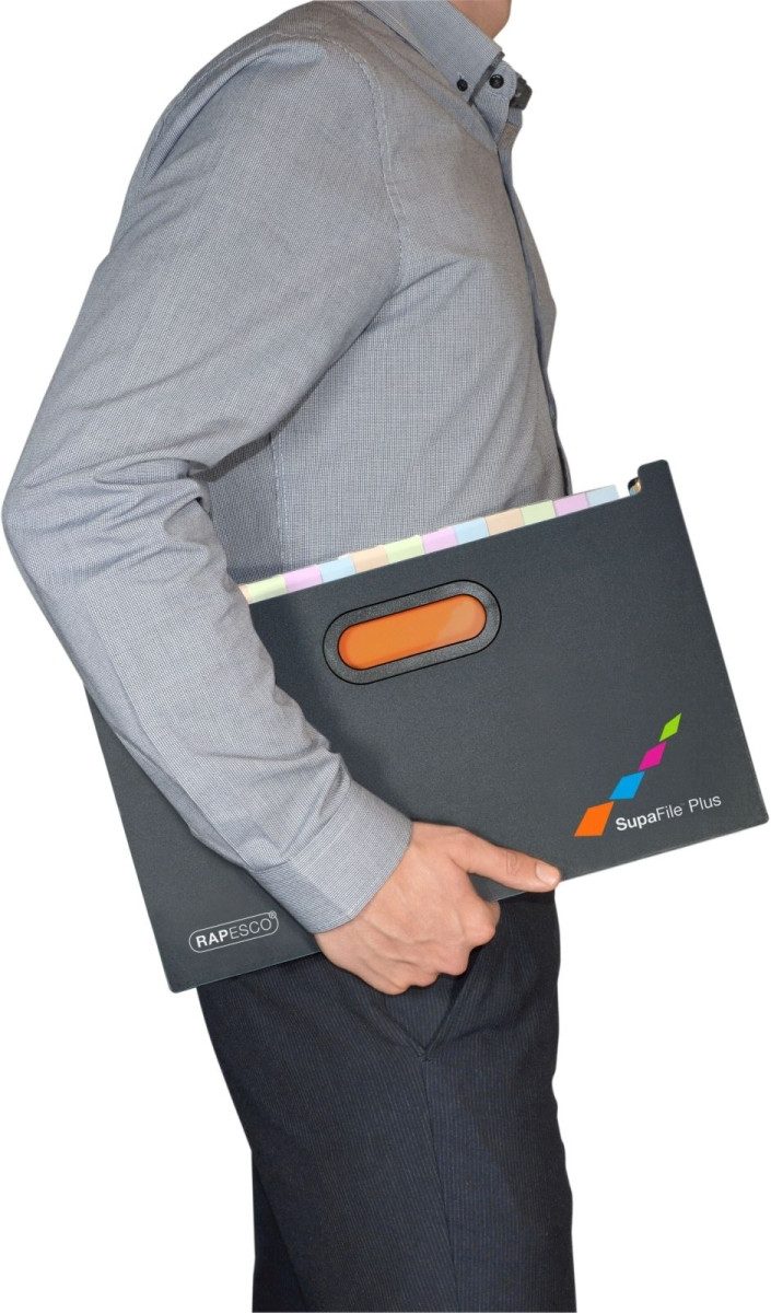 RAPESCO Fächermappe Fächer-Stehsammler Supafile A4+ Kunststoff 13 Fächer sc günstig online kaufen