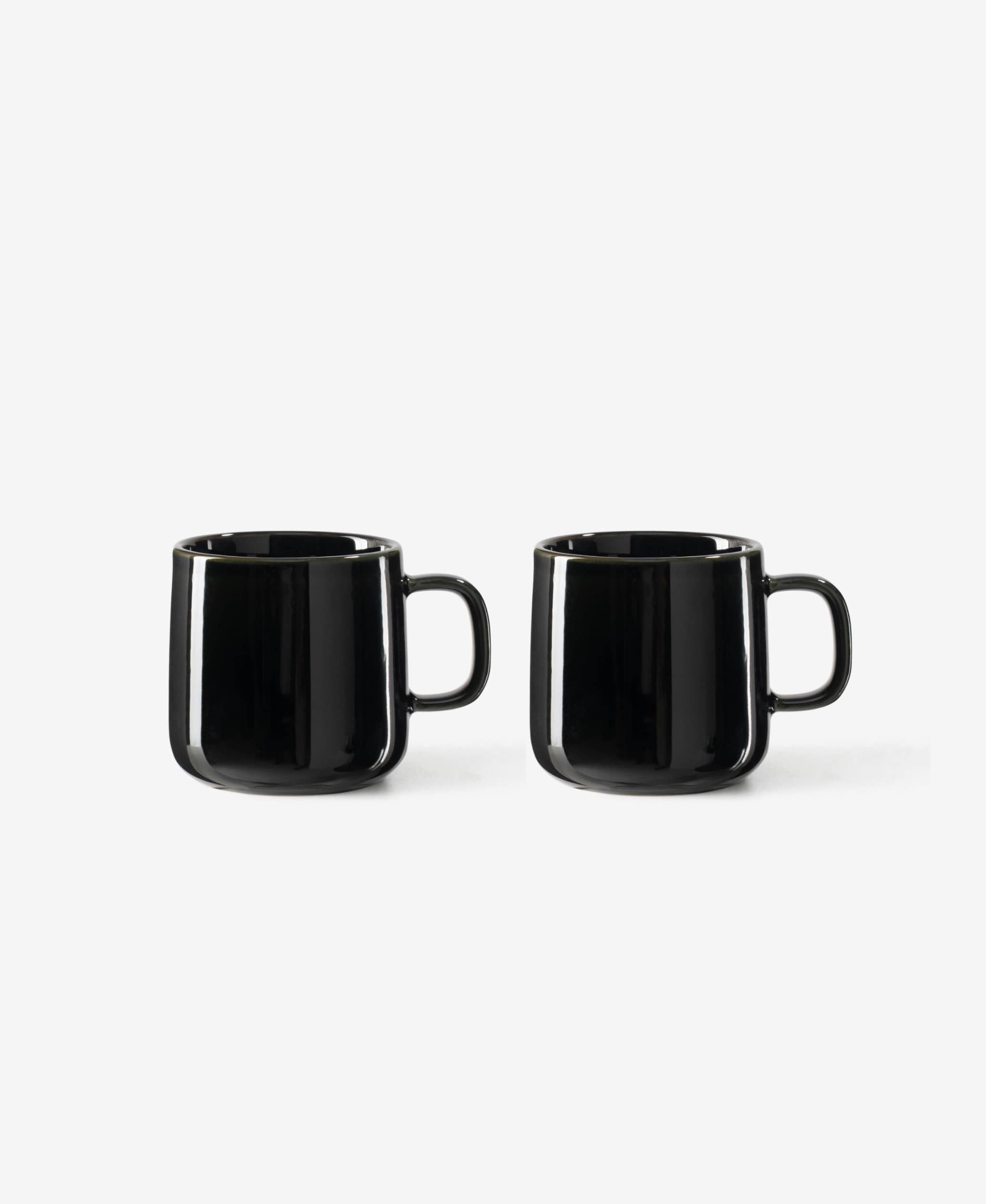 GLAMIRA Kaffeeservice Blaues Tassenset mit reaktiver Glasur (2-tlg), Stoneware, reaktive Glasur, einzigartige Farbvariationen
