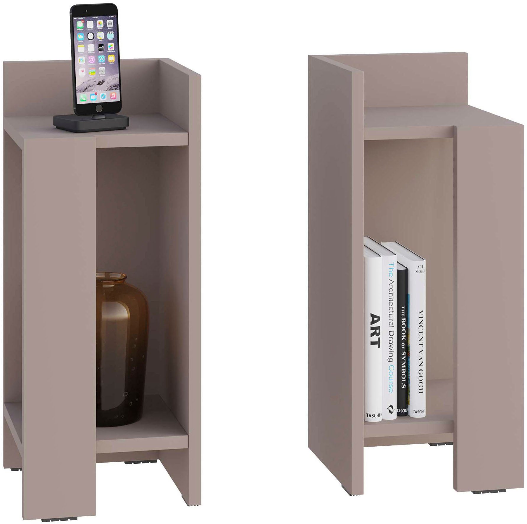 Decortie Nachttisch ELOS NACHTTISCH SET (Packung, 1-St), Leichte Montage, Lagerung, Platzsparend