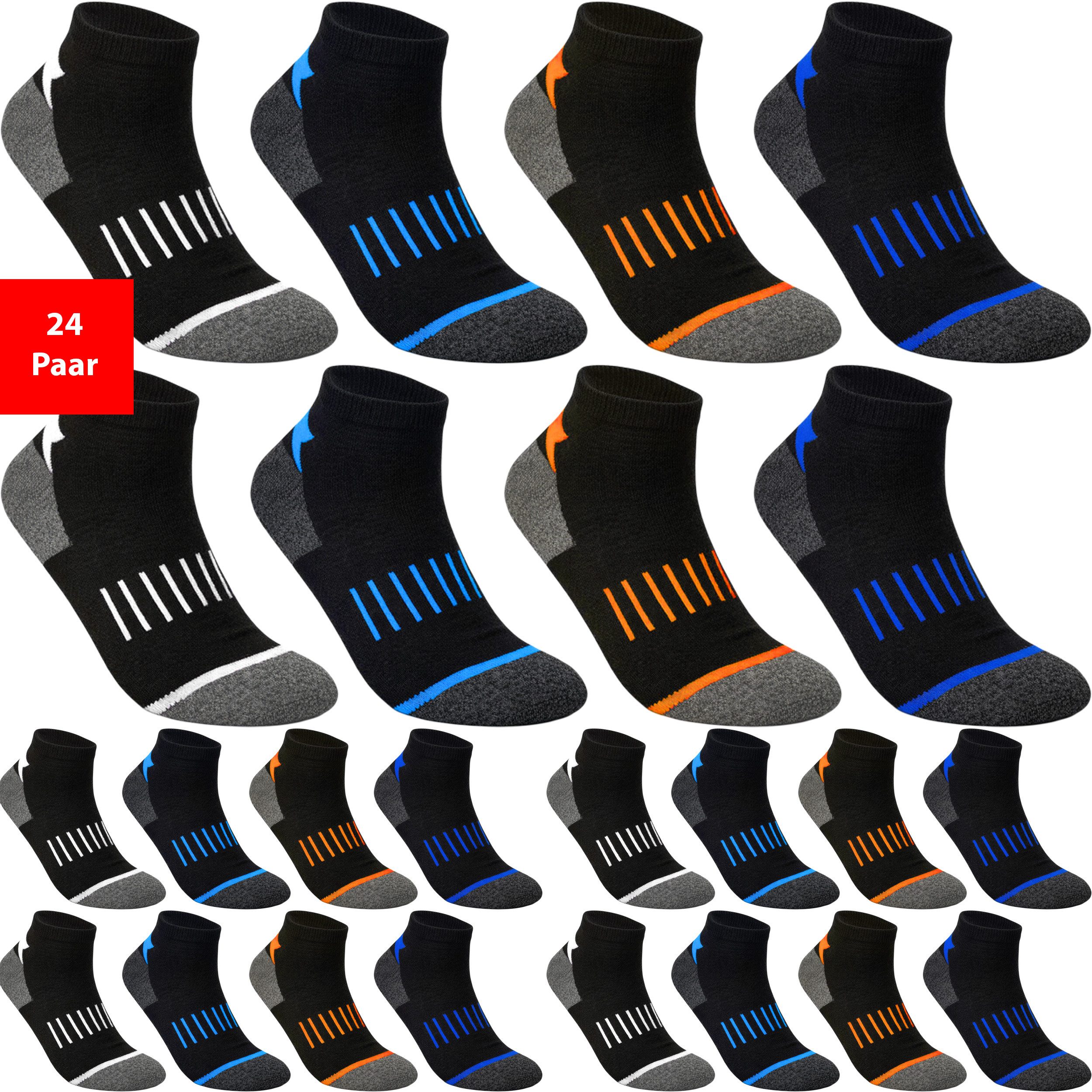 Sneakersocken Sneaker Socken Herren & Damen Kurz Baumwolle Sport Komfortbund