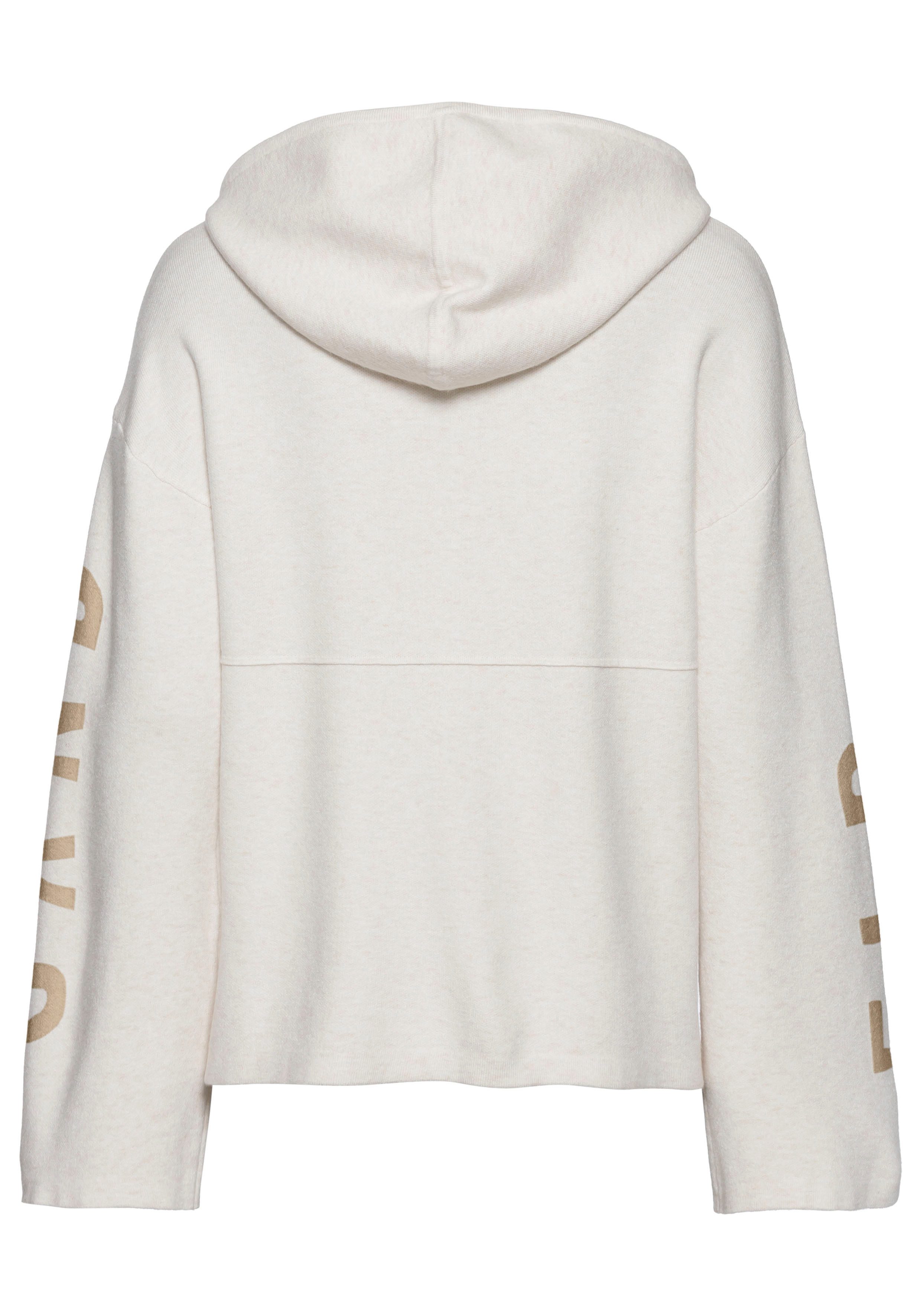 Elbsand Hoodie Strickpullover mit eingestricktem Logo, Loungewear