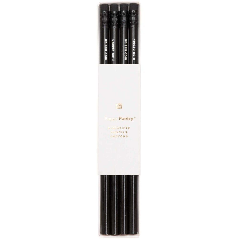 Bleistift Bleistift-Set schwarz