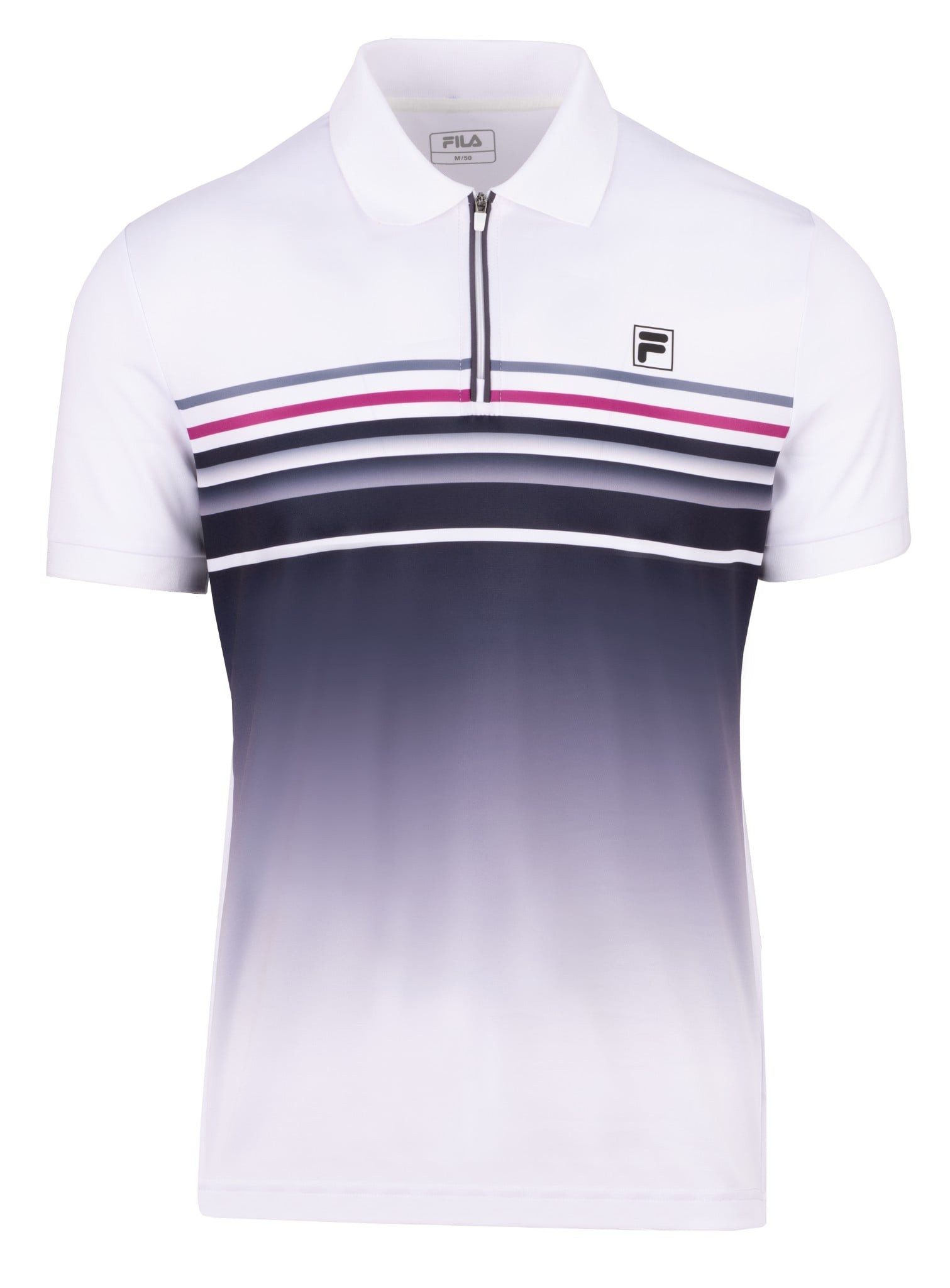 Fila Poloshirt Diego (rec. Polyester) weiss/graphitegrau Herren