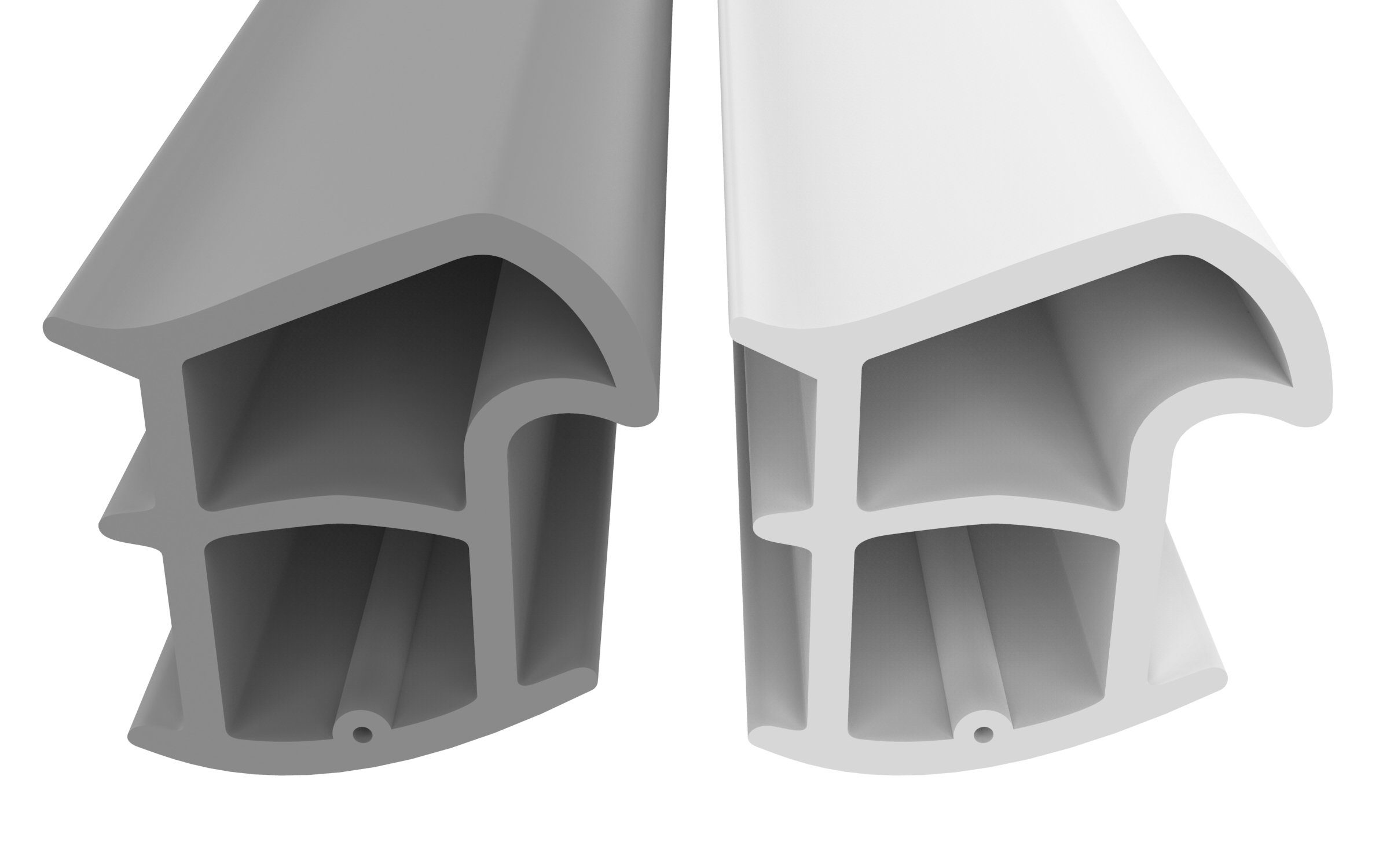 Dikara Dichtungsband Stahlzargendichtung Höhe 15,6mm Breite 14,3mm Falz Türdichtung, Antidehnungsfaden, TPE, thermoplatisches Elastomer