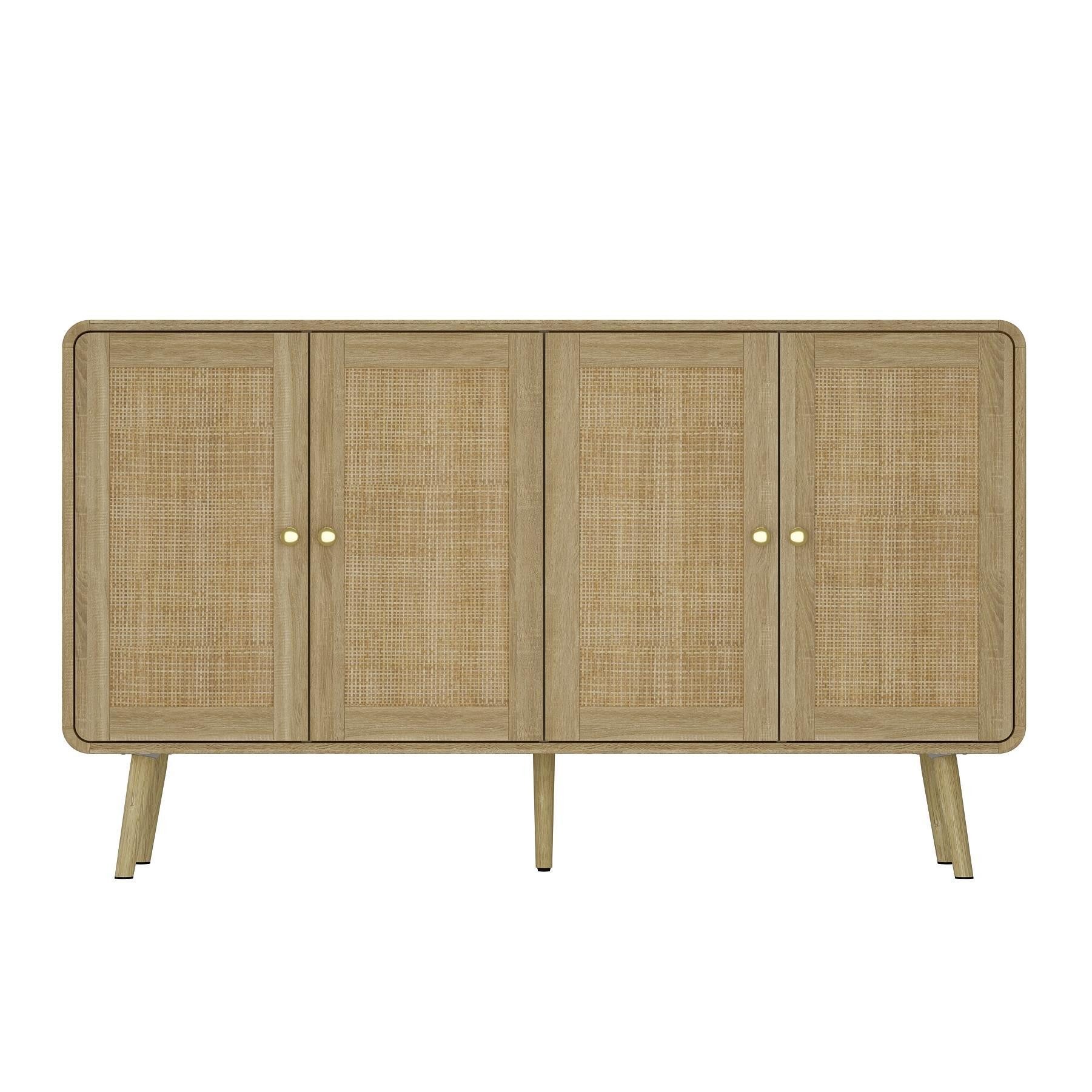 FUFU&GAGA Sideboard mit 4 Türen und günstig online kaufen