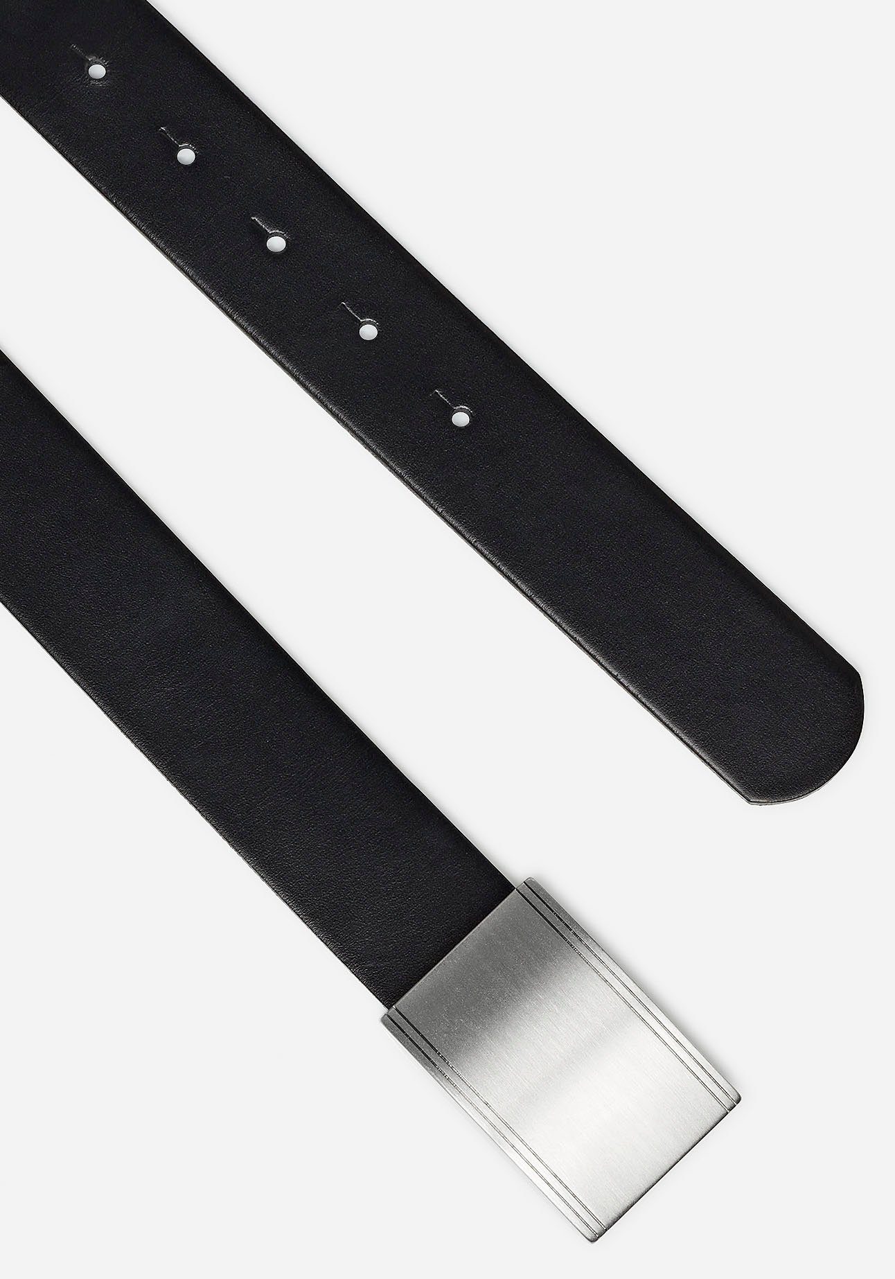 MONTI Ledergürtel POTSDAM 3,5 cm breit, Klassisch-Business, Koppelschließe