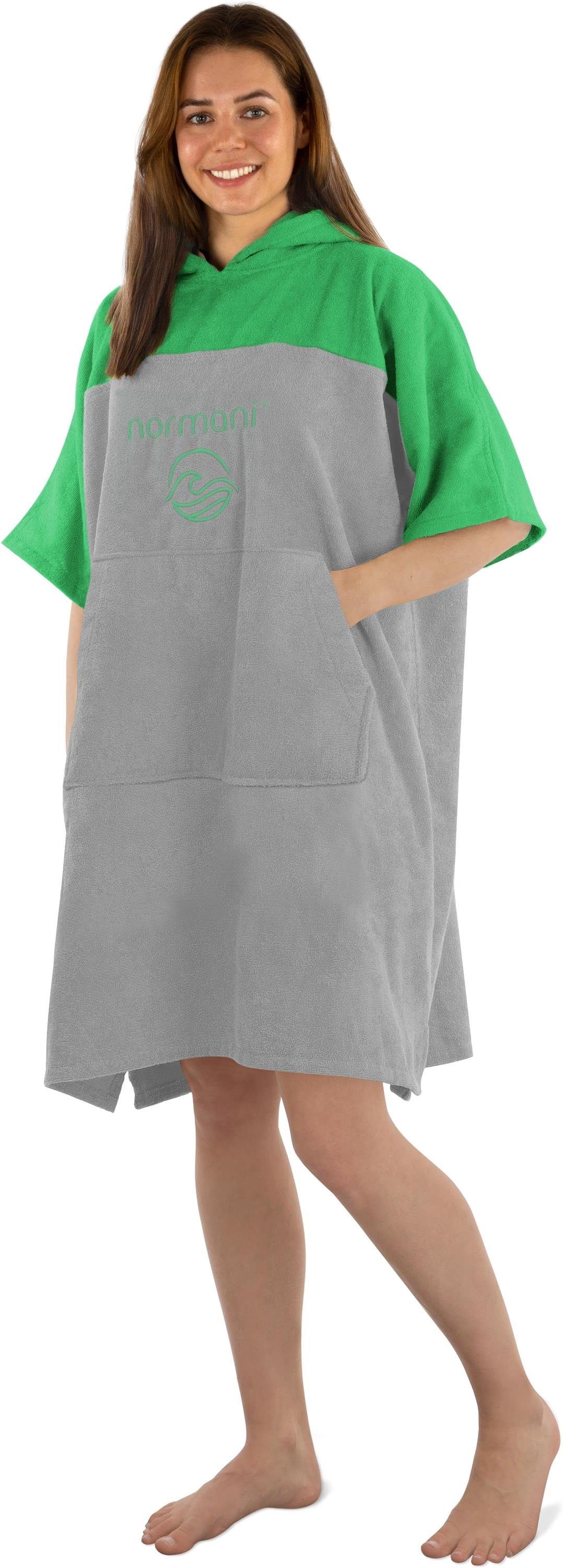 normani Badeponcho Damen Surfer Poncho Kuta, Bio-Baumwolle, Kapuze, Schlupf, Badeponcho aus 100 % saugstarker Bio-Baumwolle – Bild 2 von 5