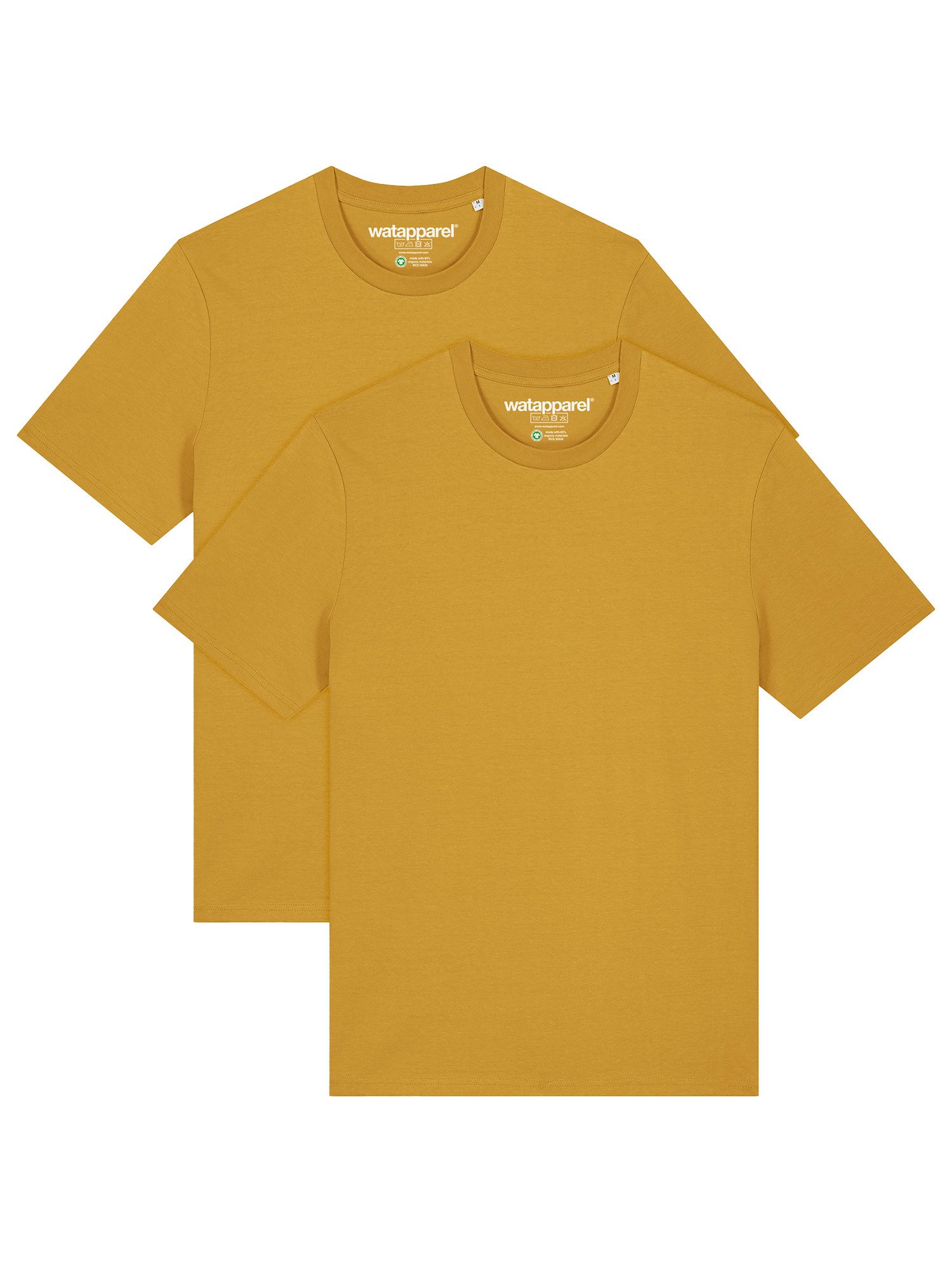 T-Shirt 2er Multipack Bio Basic T-Shirt Ochre