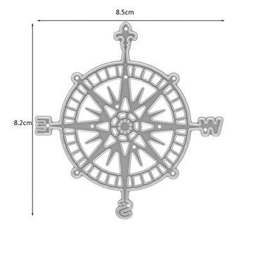 Stanzenshop.de Motivschablone Stanzschablone Kompass, Meer, Maritim