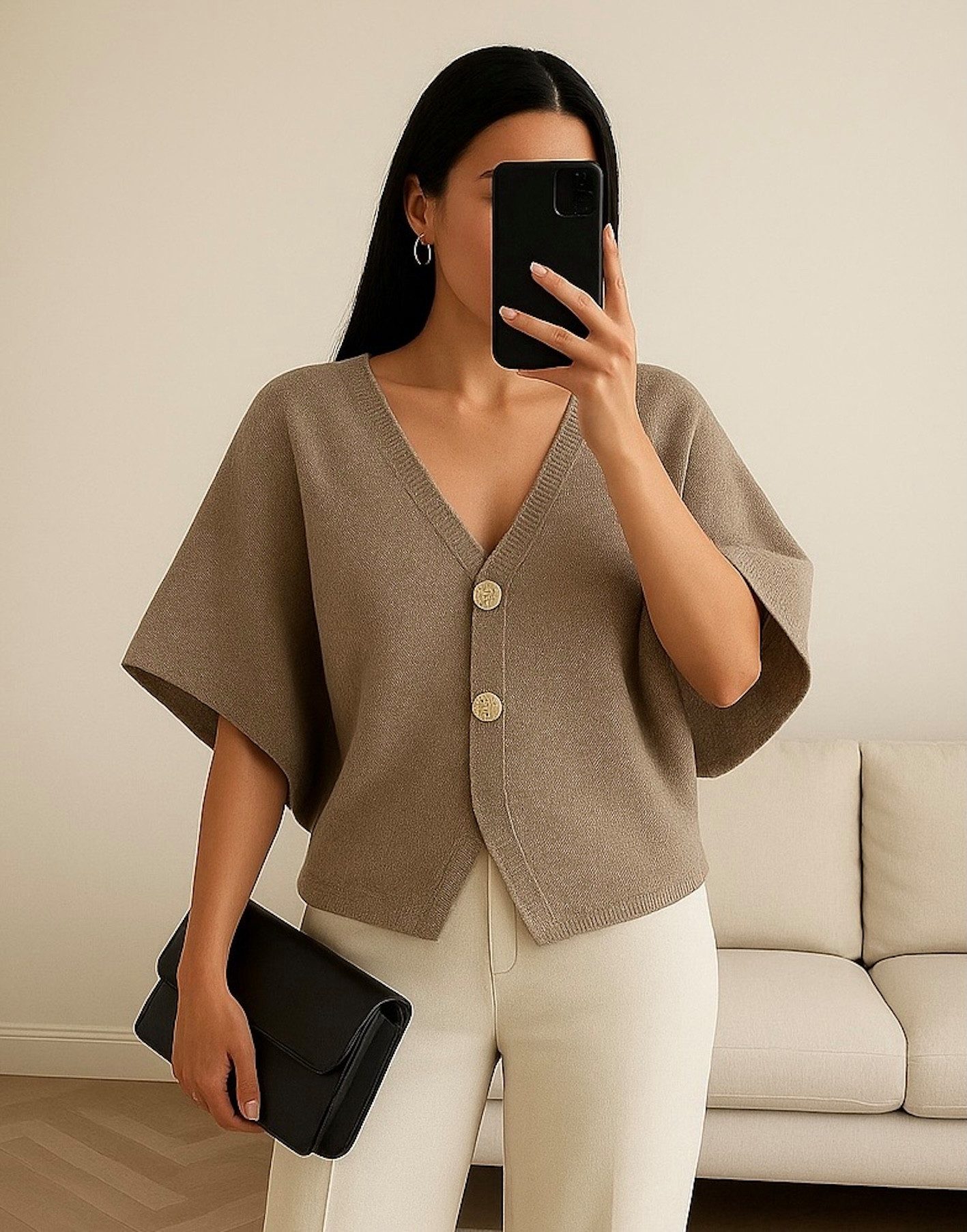 Worldclassca Strickjacke WORLDCLASSCA Strickjacke kurzarm Cardigan Strickpu günstig online kaufen