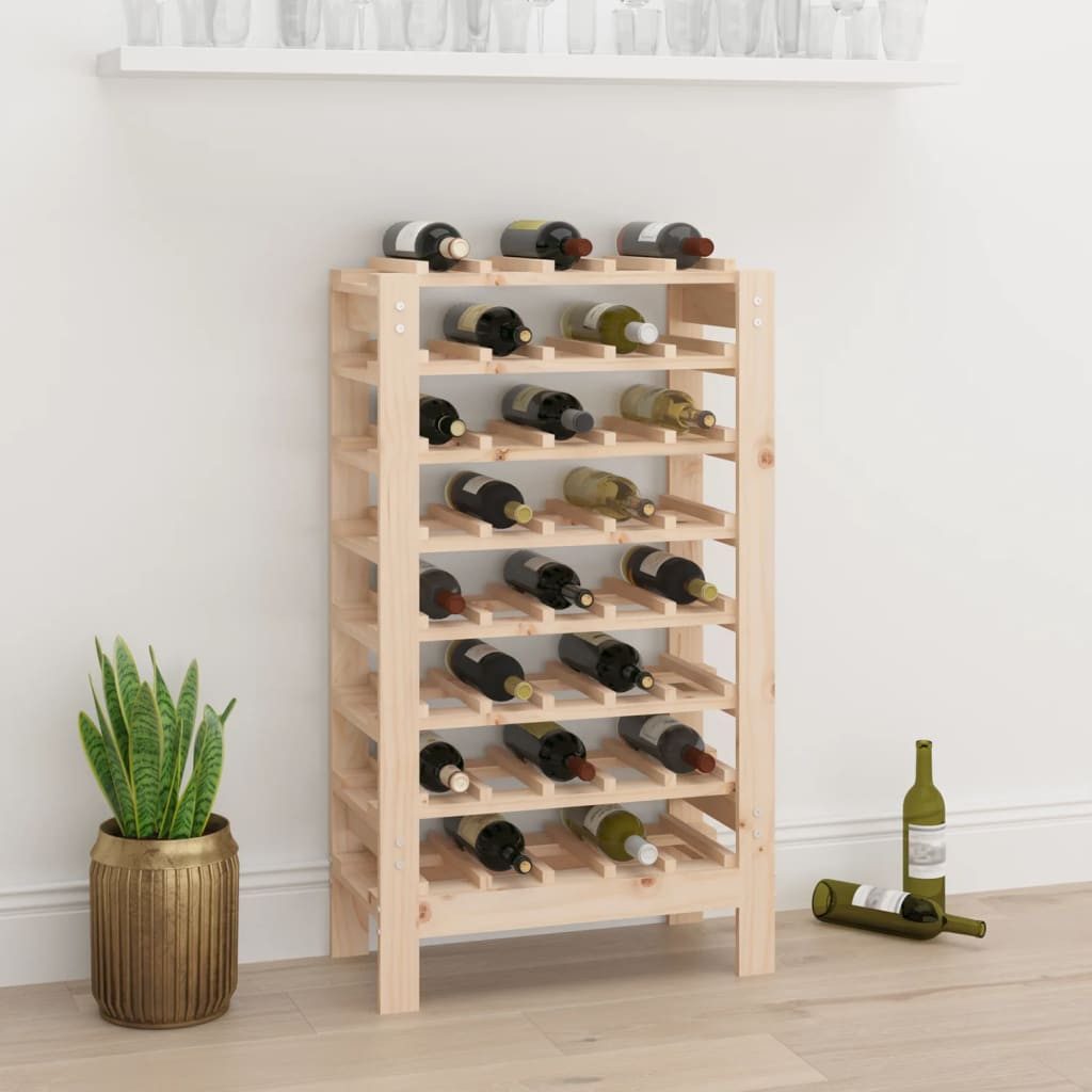 vidaXL Weinregal Weinregal 61,5x30x107,5 cm Massivholz Kiefer, 1-tlg.