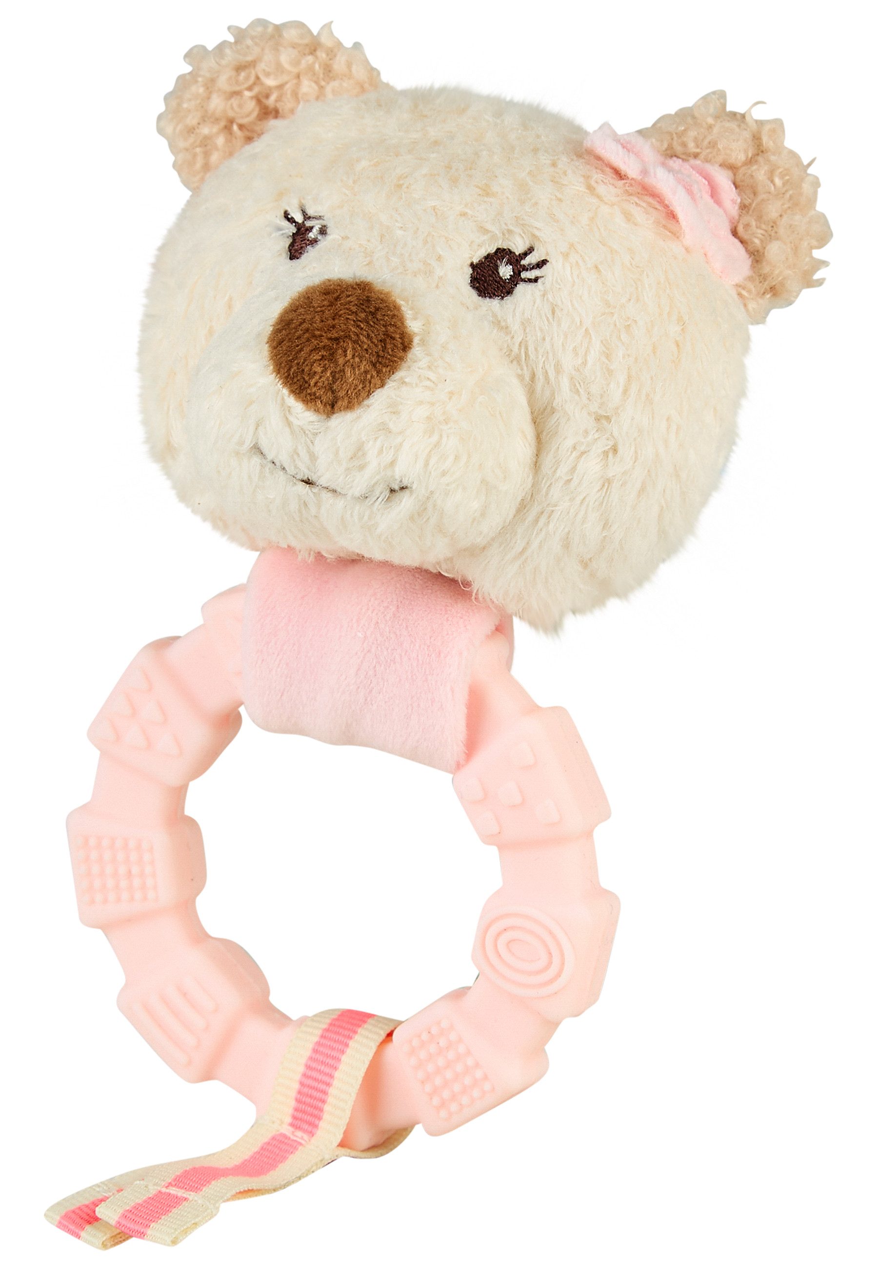 Sterntaler® Greifling Greifling BÄR Betty (0-tlg), kuschelig weiche Spielfigur, mit Rassel, Silikonring