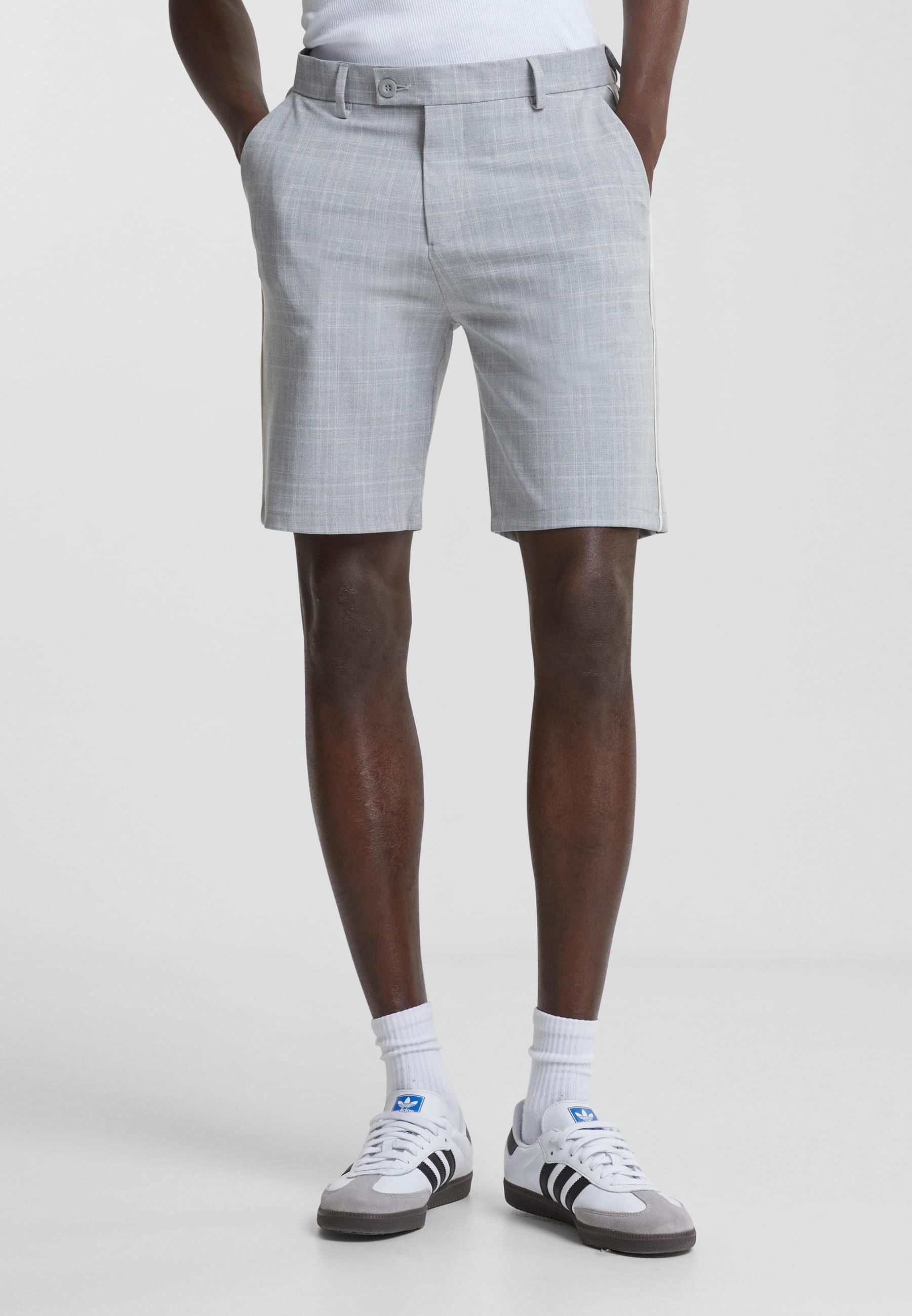 2Y Studios Cargoshorts 2Y Studios 2Y Plaid Shorts With Double Stripe (1-tlg)