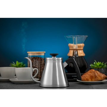 Royal Catering Wasserkessel Wasserkessel Kaffeekessel Teekessel Edelstahl Schwanenausguss 1,2 L