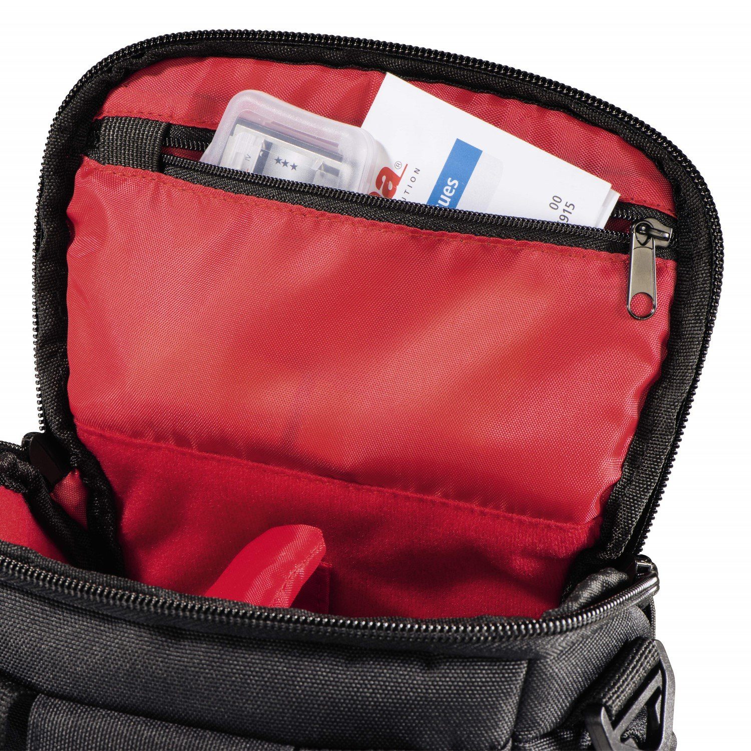 Hama Kameratasche Kamera-Tasche Sambia 110 Foto-Tasche Universal, Case Schultergurt Tragegriff Zubehör-Fächer Systemkamera Digitalkamera