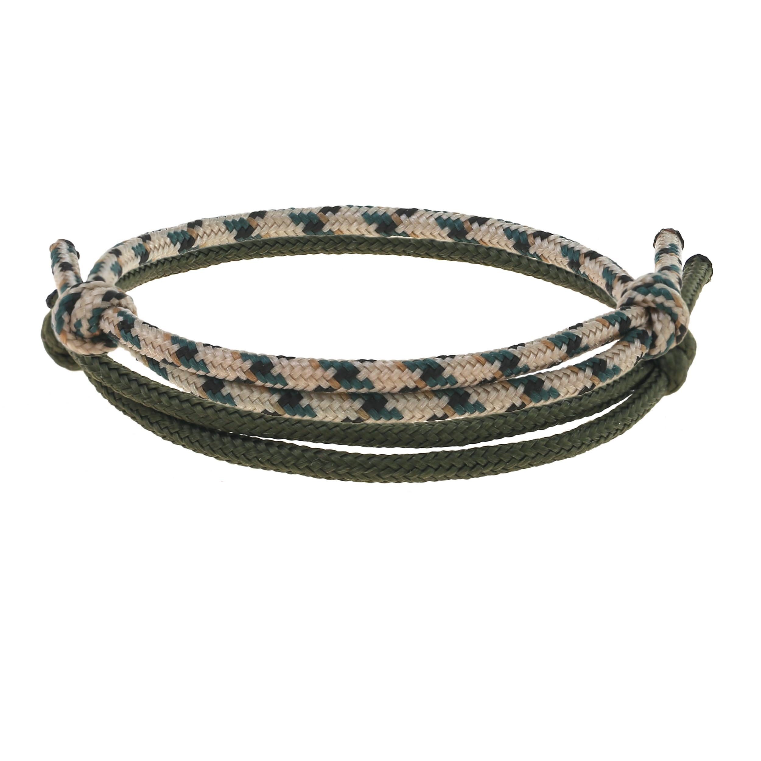 Made by Nami Armband Set Surfer-Armband Set Herren & Damen 2x Segeltau Handgemacht (2), Maritimes Minimalistisches Armband 100% Wasserfest & verstellbar