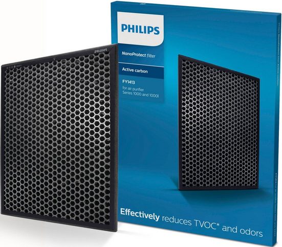 Philips Aktivkohlefilter FY1413/30, Zubehör für Luftreiniger Series 1000 und 1000i