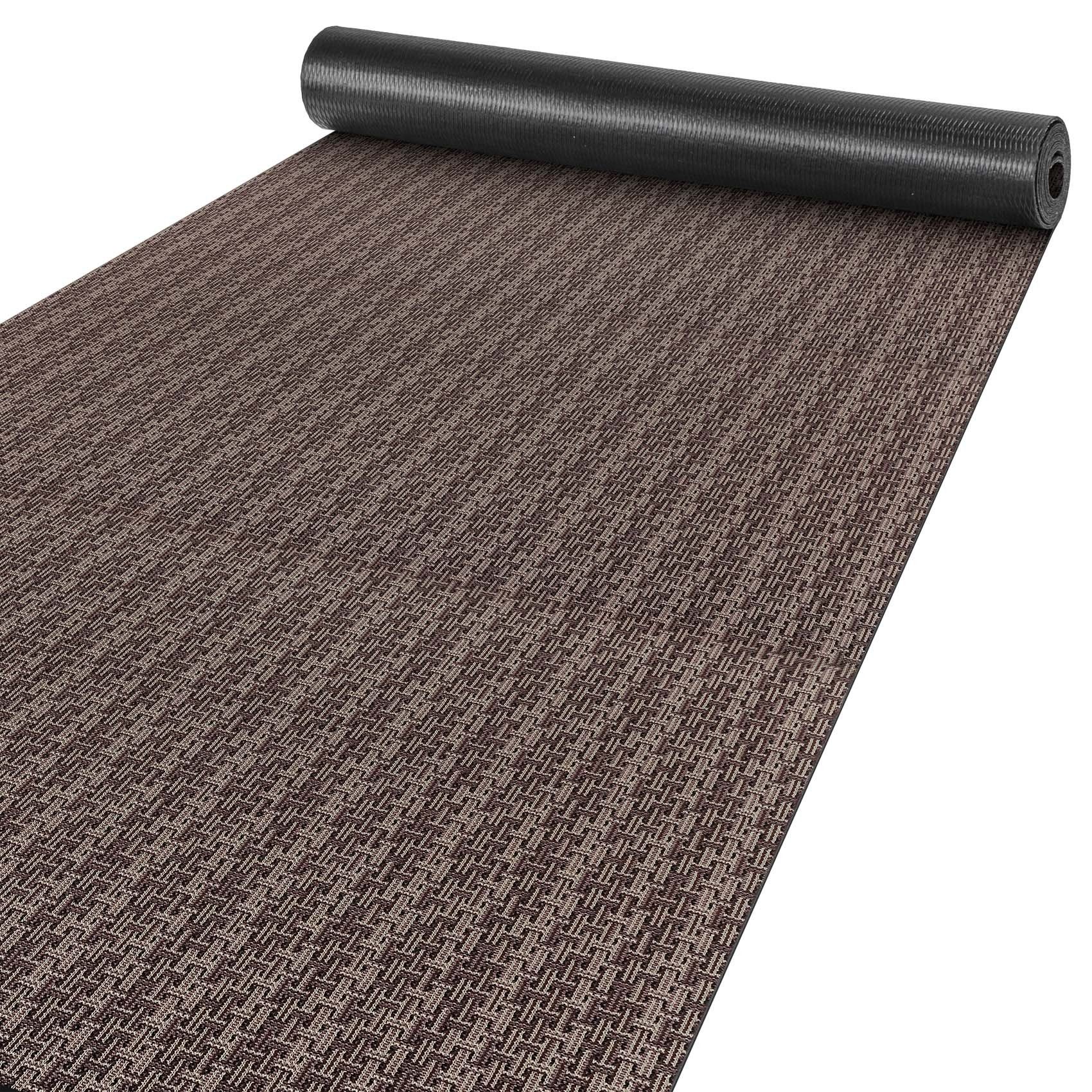 Küchenläufer Küchenläufer Läufer Küchenteppich Teppich Textil ITACA Streifen Braun, ANRO, Rechteckig, Höhe: 3 mm, Textil