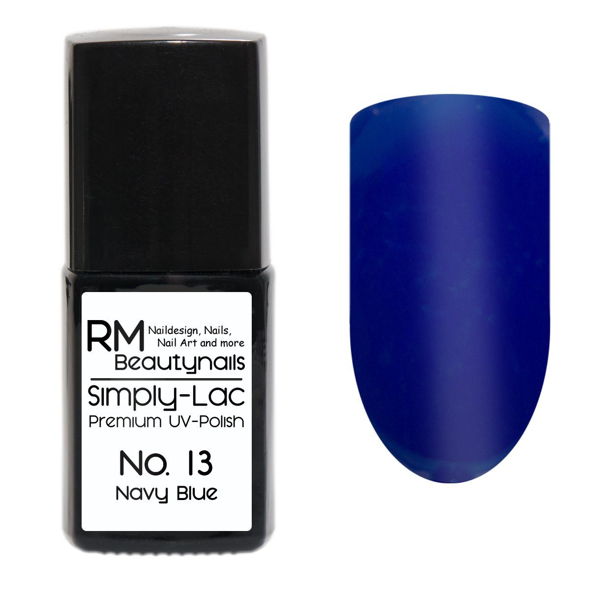 RM Beautynails UV-Nagellack Simply Lac Premium UV-Nagellack UV-Polish 10ml Navy Blue