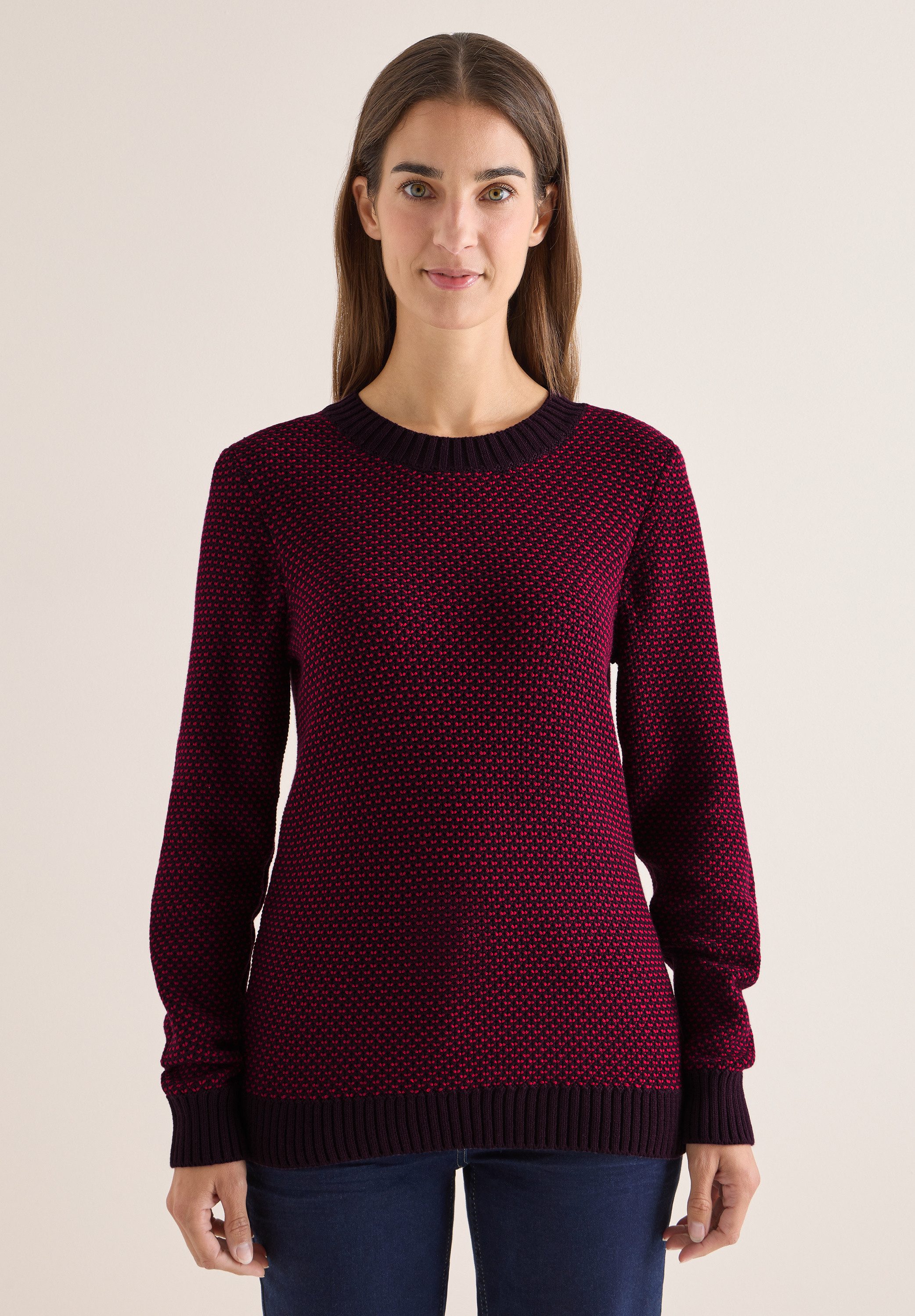 CECIL Strickpullover mit Rundhalsausschnitt günstig online kaufen