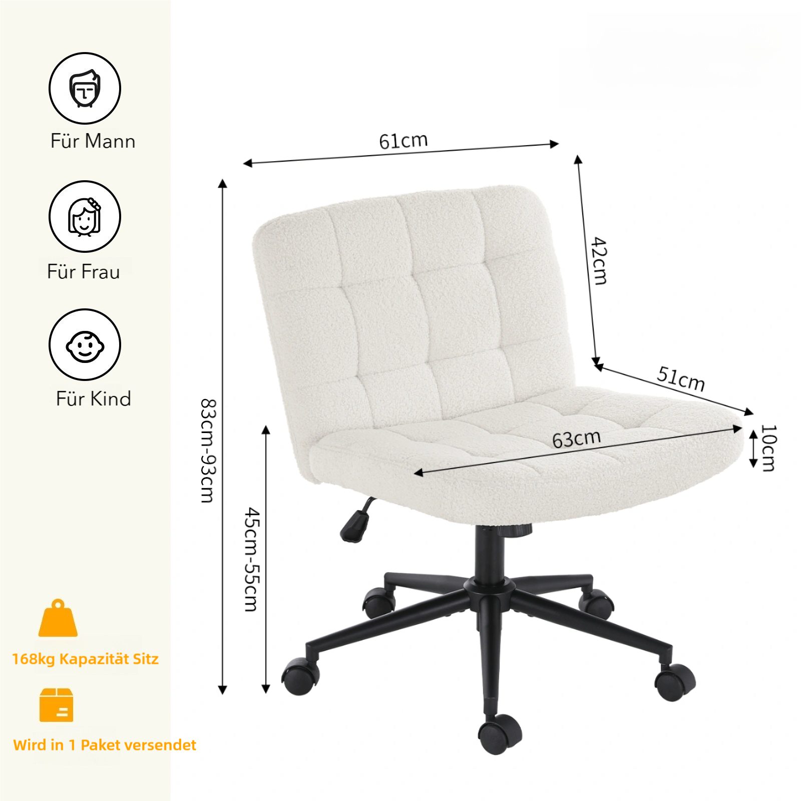 TLGREEN Bürostuhl Drehstuhl mit breiter Sitzfläche,Ergonomischer Stuhl, Höh günstig online kaufen