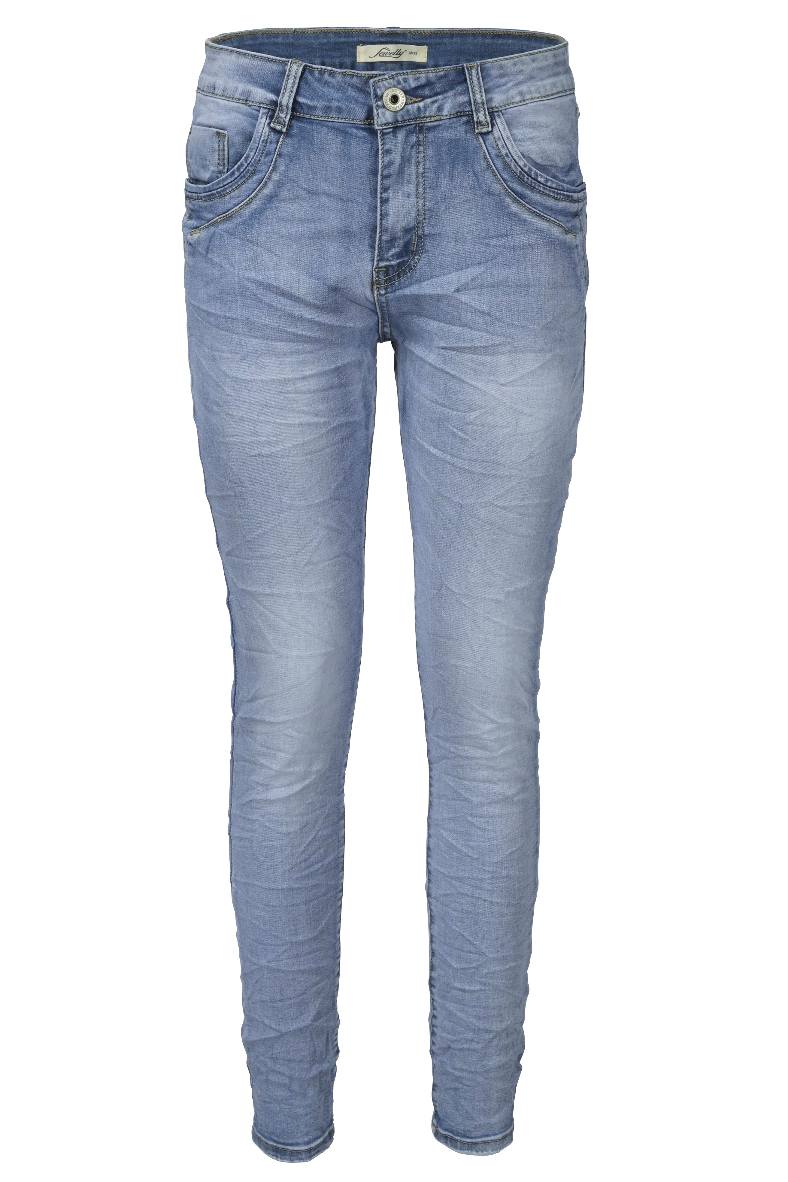 Jewelly Regular-fit-Jeans Stretch Джинси Five-Pocket-Jeans Boyfriend -Cut