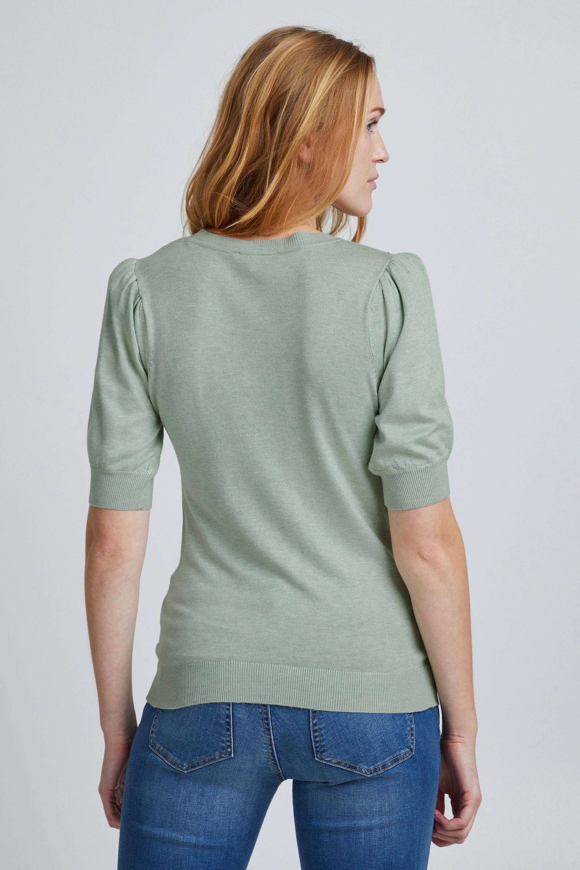 b.young Strickpullover (1557061) BYMMPIMBA Green -20811024 ONECK Melange Frosty