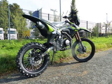 KXD Dirt-Bike 140ccm Dirtbike Cross Bike Pitbike KXD Panther 17/14 Zoll Lichtmaske