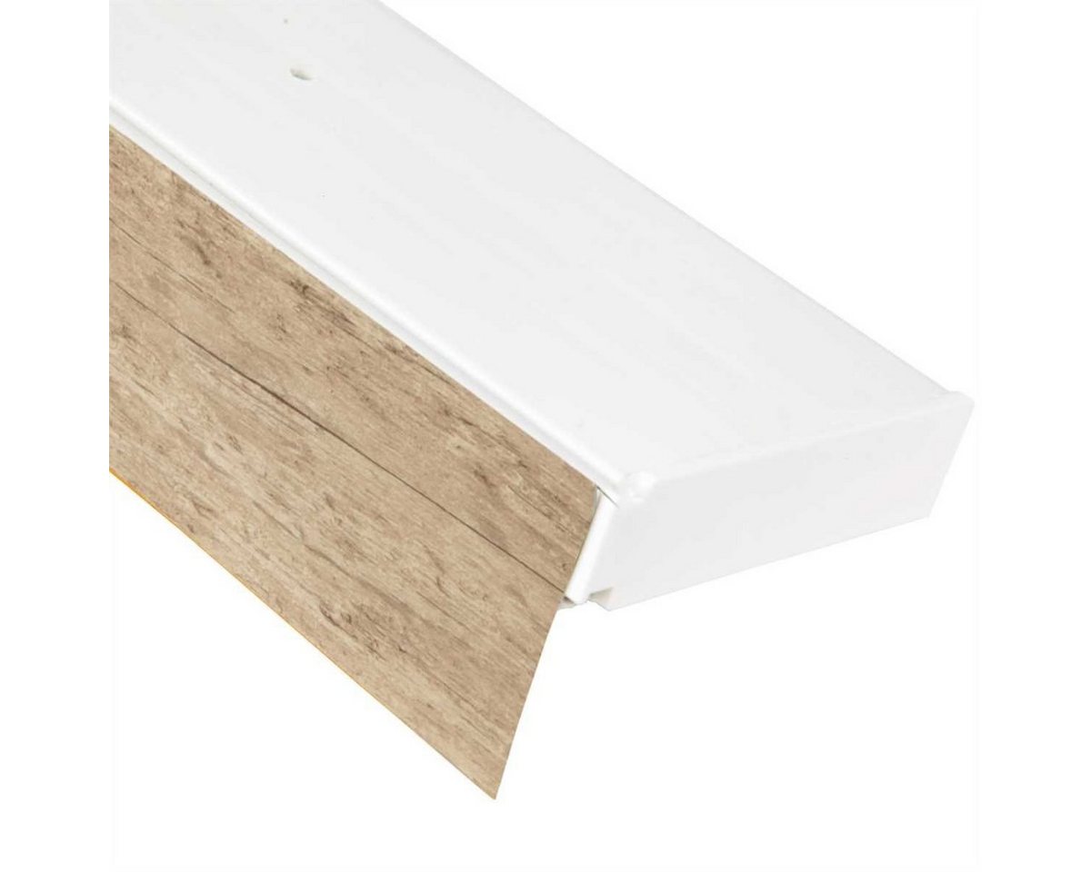 Bestlivings Gardinenstange, 1-läufig, Fixmaß, mit Bohren, verschraubt, Kunststoff, Gardinenschiene + Blende, 1-3 lauf, versch. Längen/ Designs