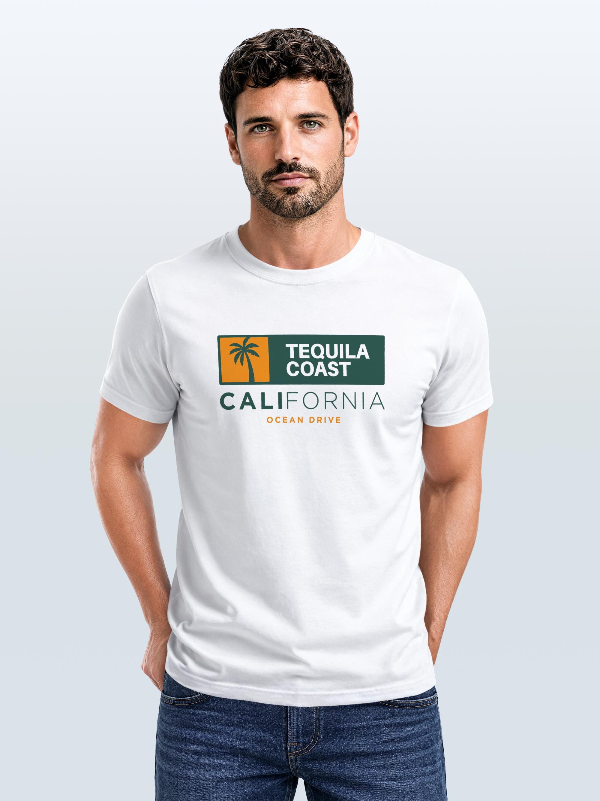 Neverless Print-Shirt Neverless® Herren T-Shirt California Ocean Drive Sommer Palme Tequila mit Print