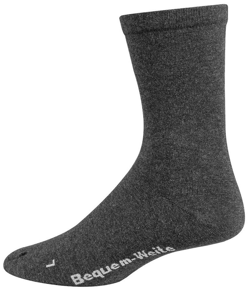 FussFreunde Diabetikersocken 6 Paar Gesundheitssocken EXTRA WEITE-BREITE Socken ohne Gummidruck (6 Paar) extra-breite Spezial-Komfortsocken für Problemfüße und Diabetiker