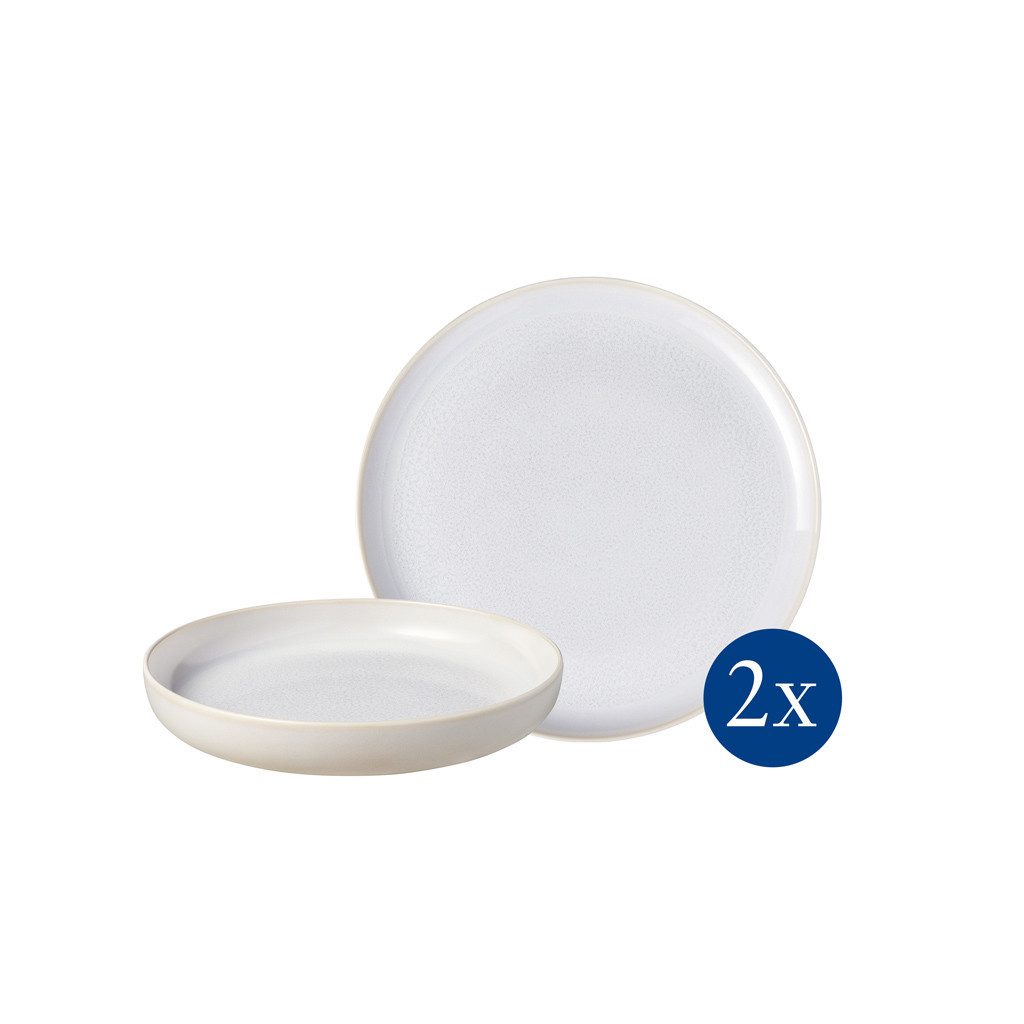 like. by Villeroy & Boch Geschirr-Set Crafted Tafelset (4-tlg), 2 Personen, Porzellan