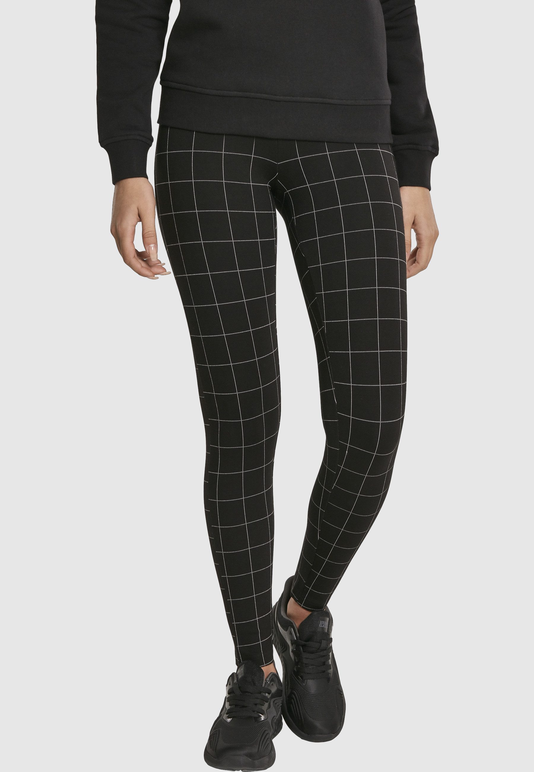 URBAN CLASSICS Leggings Urban Classics Damen Ladies Check High Waist Leggings (1-tlg)