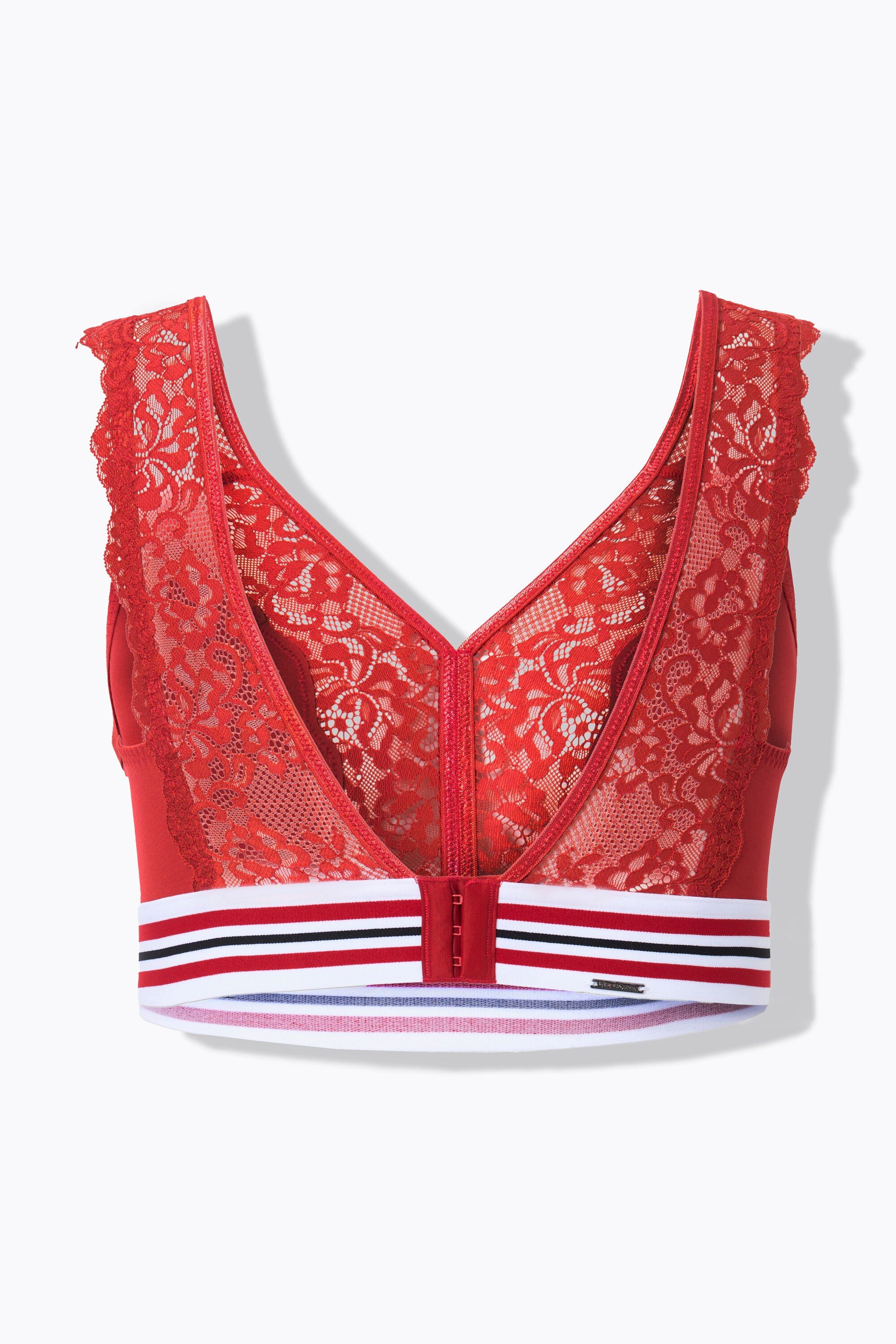 Ulla Popken Bügelloser BH Minimizer-Bralette Spitze ohne Bügel – Bild 4 von 5