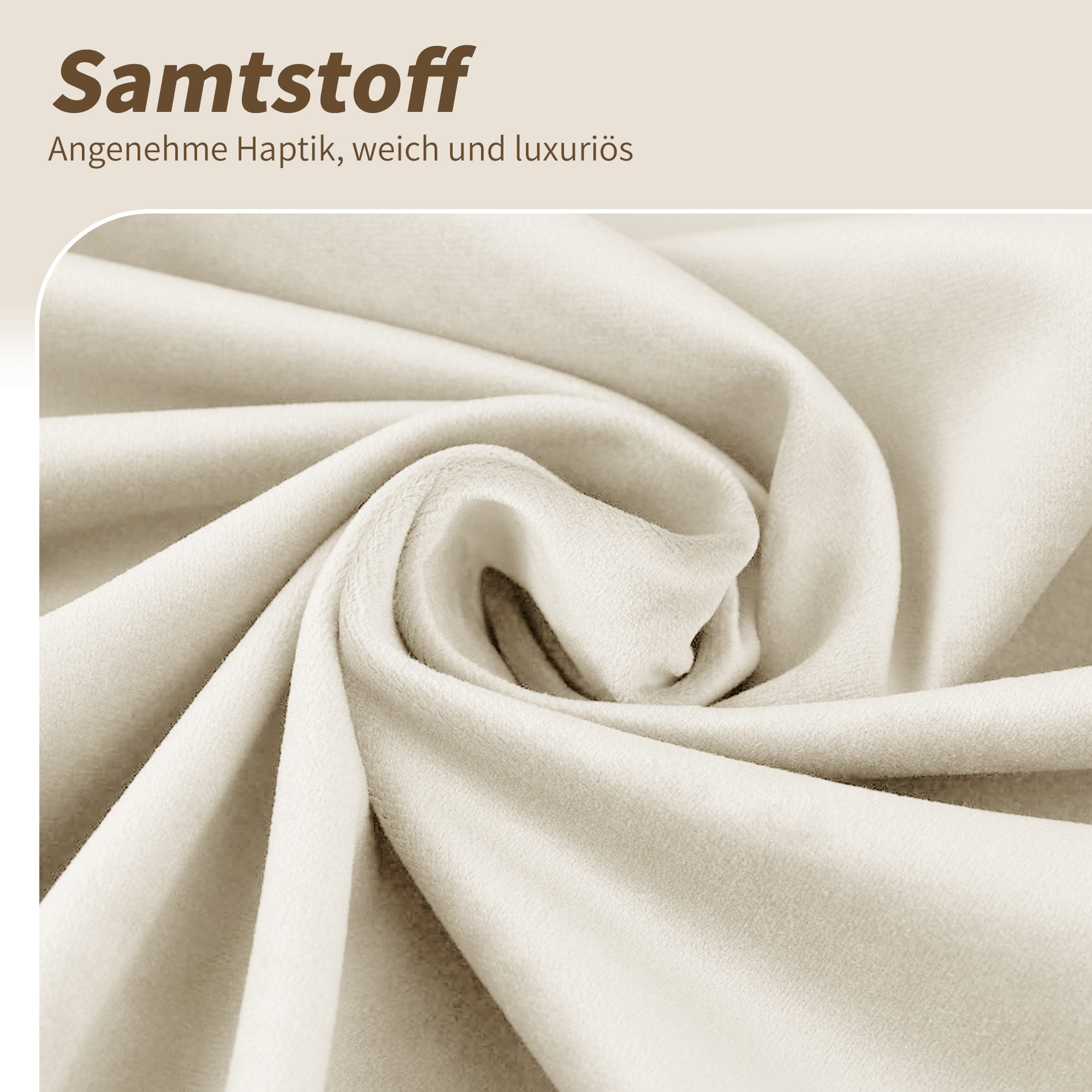 Flieks Esszimmerstuhl 360° drehbar (4 St), 4er Set Polsterstühle Drehstuhl Armlehnstuhl Wohnzimmerstuhl Samt – Bild 5 von 5
