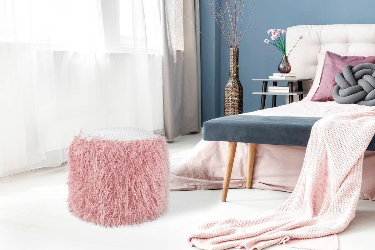Kayoom Pouf Fellpouf Bobtail 125, Fellhocker günstig online kaufen