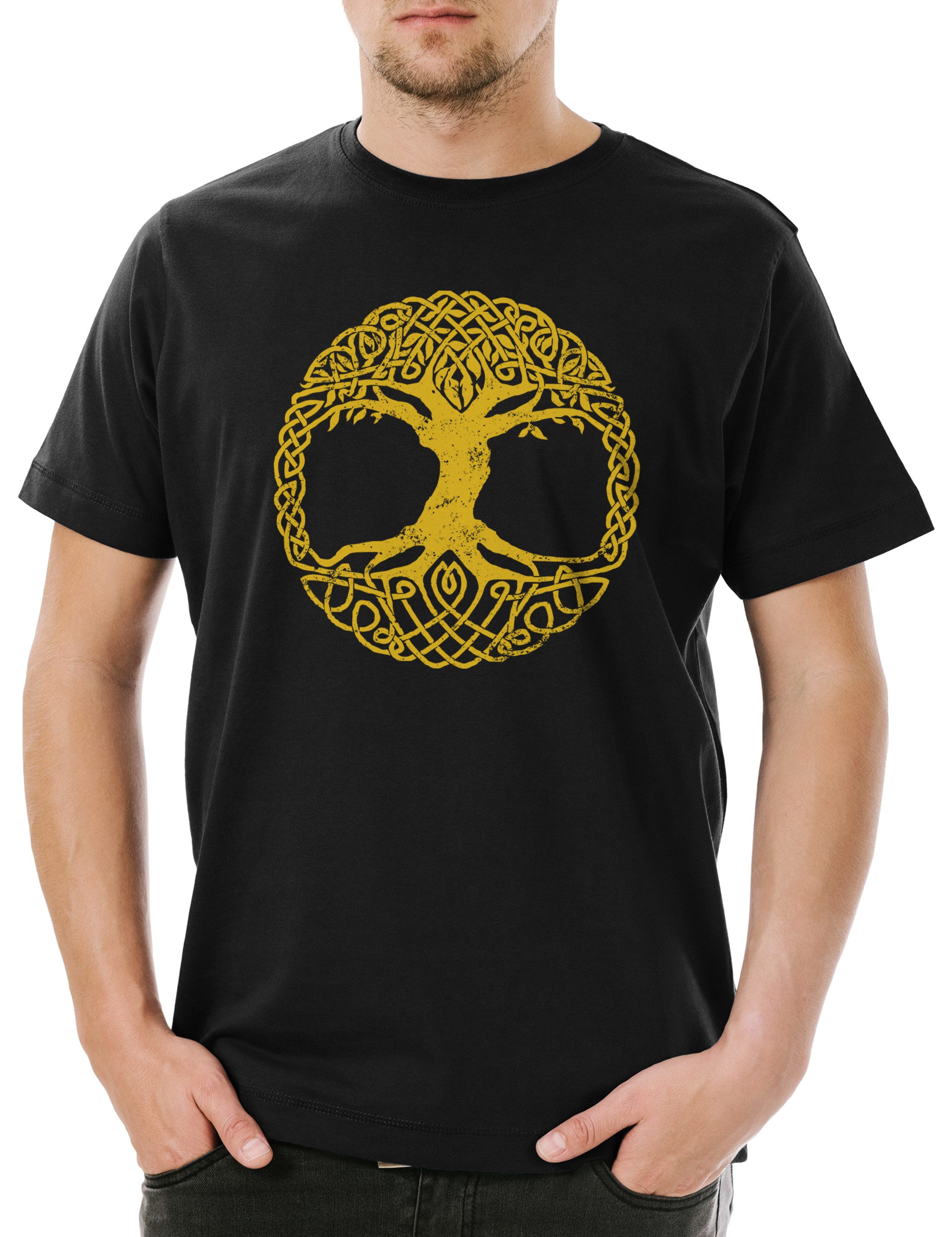 Print-Shirt Yggdrasil Tree Logo V Herren T-Shirt Asen Odin Loki Of Thor Life