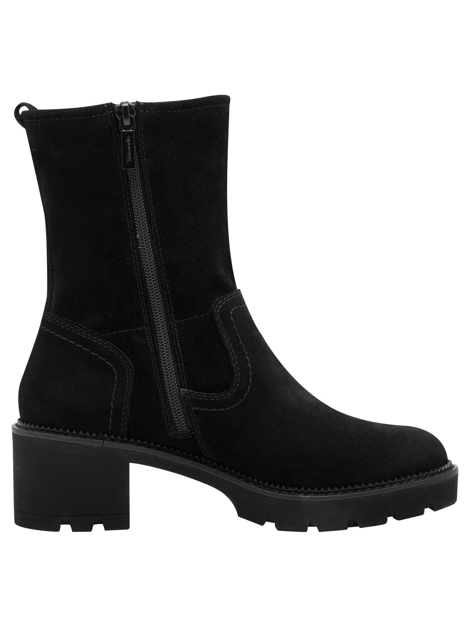 Tamaris WIDE FIT comfortFit, Removable Sock aus Leder Stiefelette comfortFit