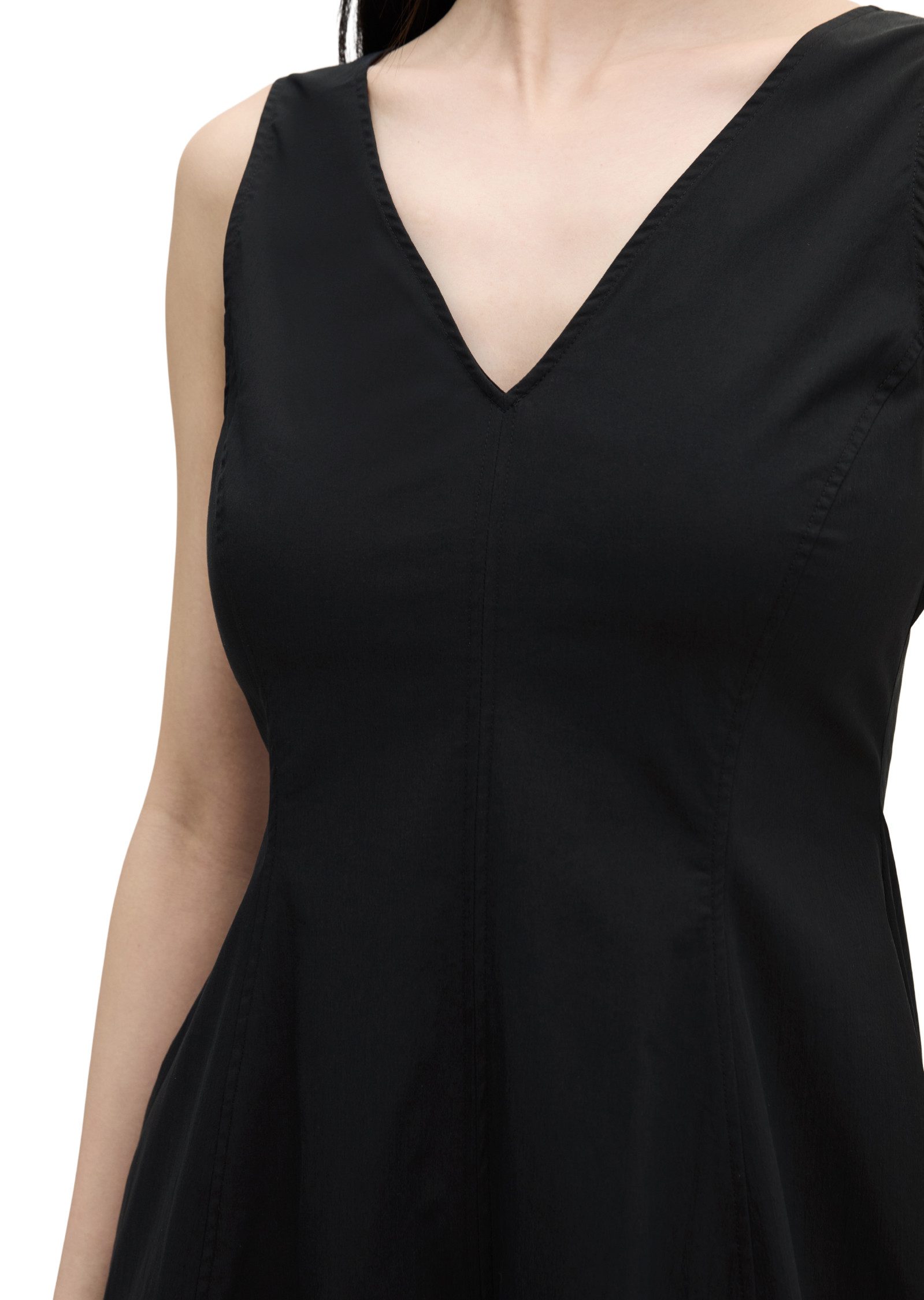 Marc O'Polo Sommerkleid mit ausgestelltem Rock aus Popeline-Stretch