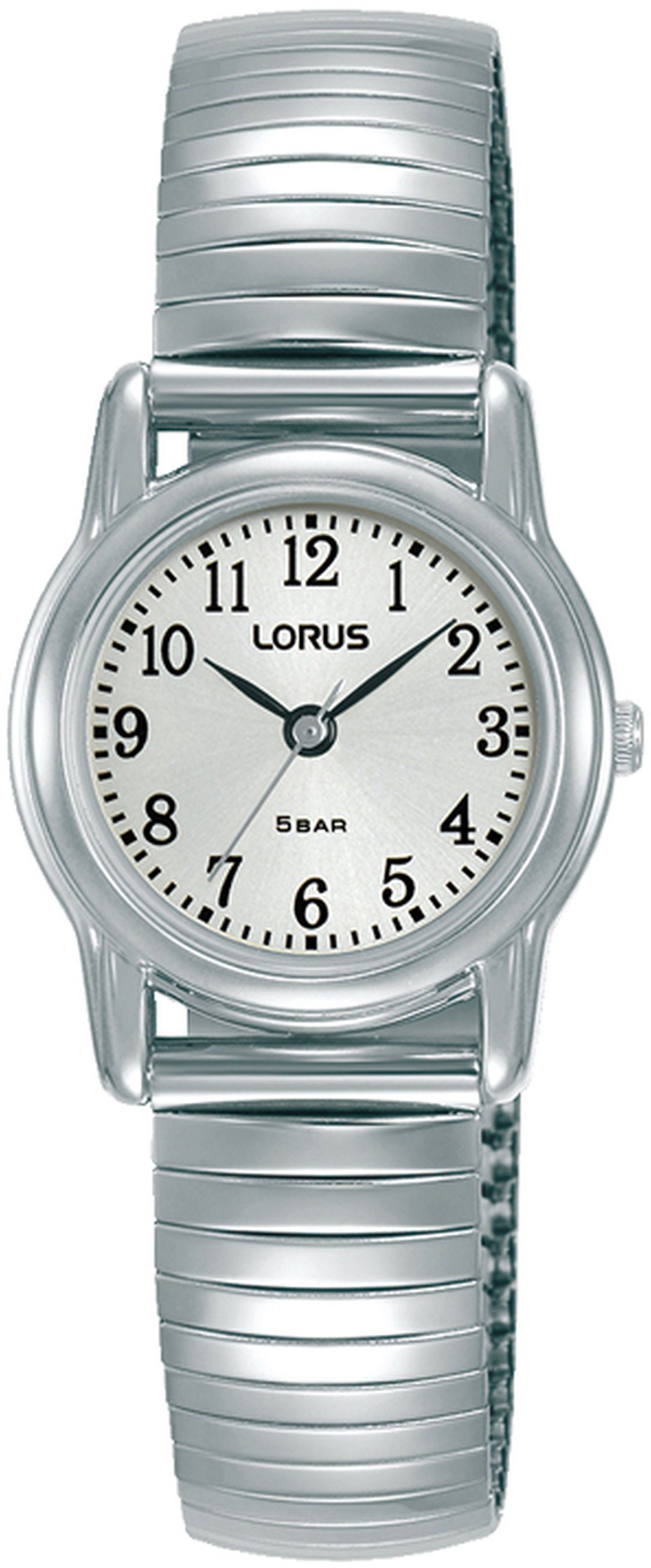 LORUS Quarzuhr RRX33HX9, Armbanduhr, Damenuhr, Flexband, Zugband