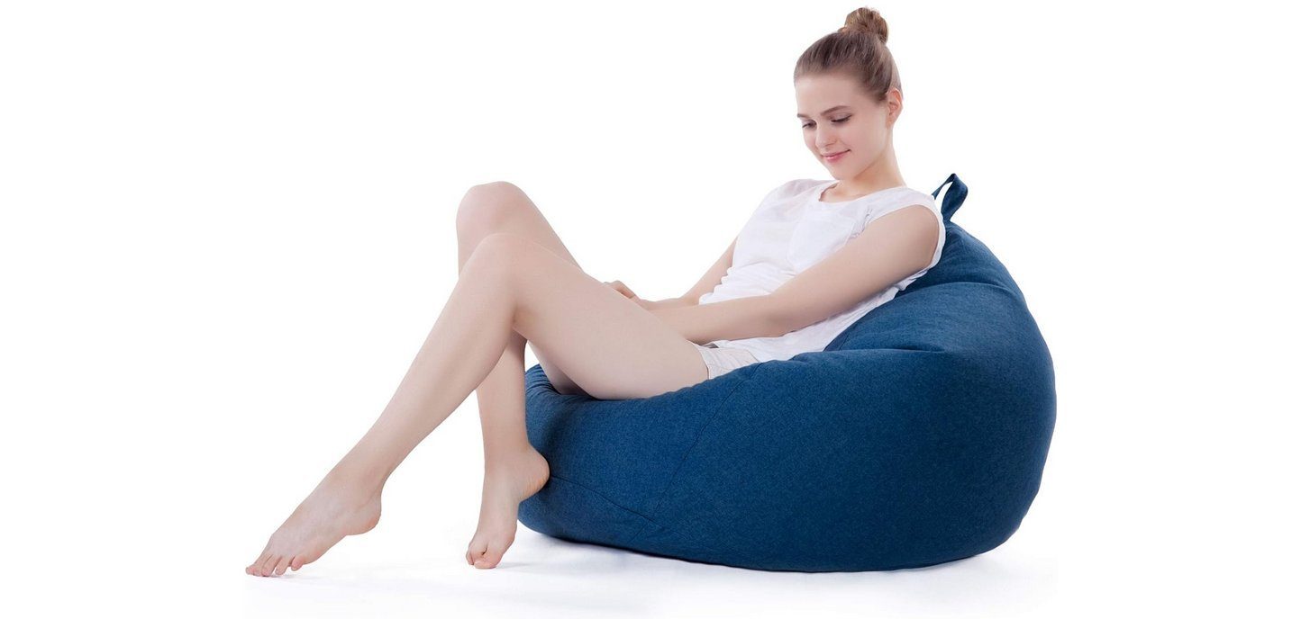 Lumaland Luxury Basketball Sitzsack - Hochwertiges Sitzkissen aus der  Comfortline - groß