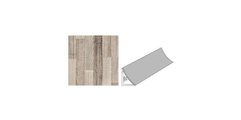 GetaLit Abschlussleiste Getalit Wandanschlußsystem Plus 59 cm, 20 x 30 mm, PVC