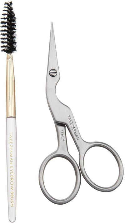 TWEEZERMAN Augenbrauen-Kosmetika »Brow Shaping Scissors & Brush«, 2-tlg.