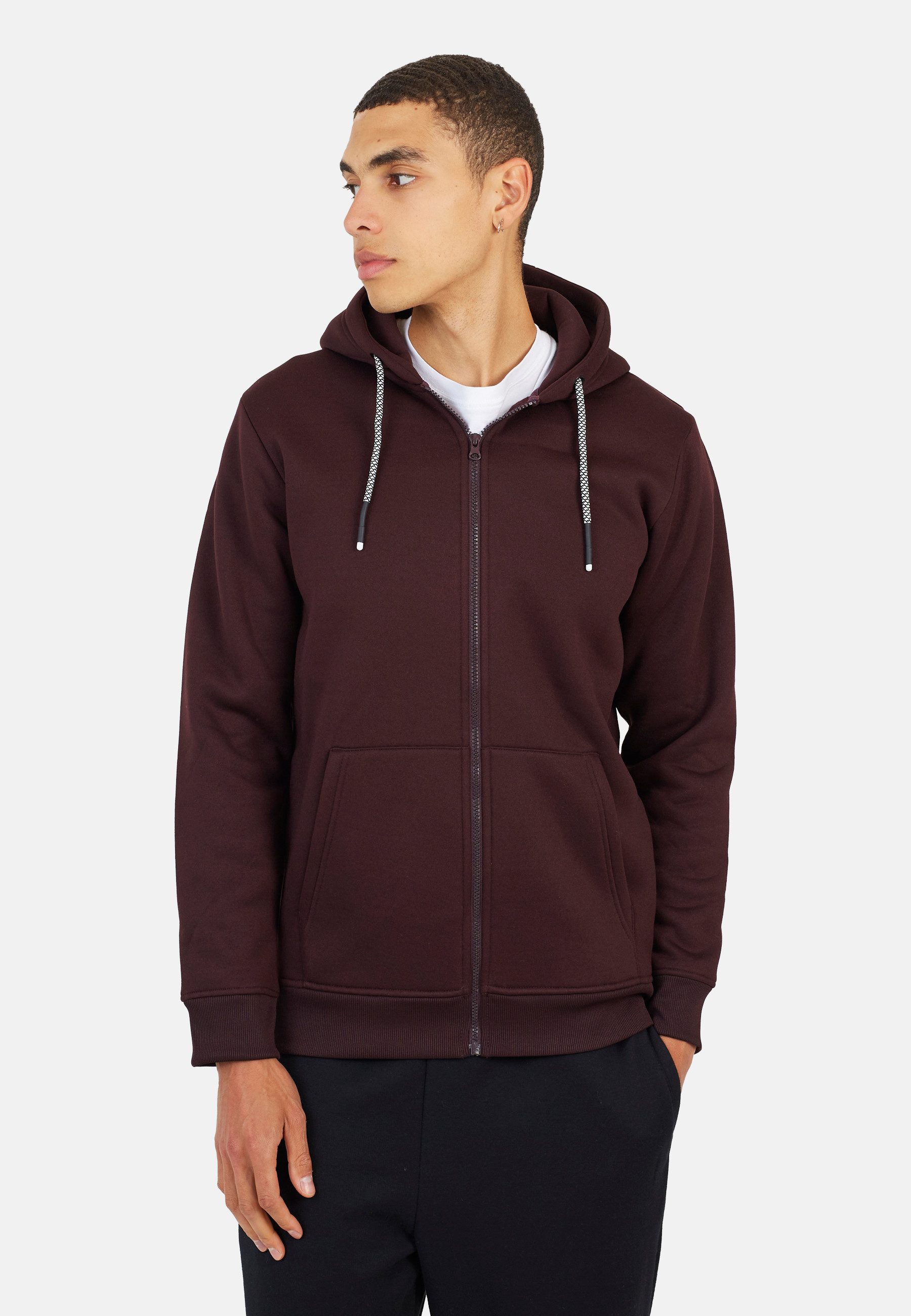 Brave Soul Kurzjacke Herren-Kapuzenjacke mit durchgehendem Reißverschluss