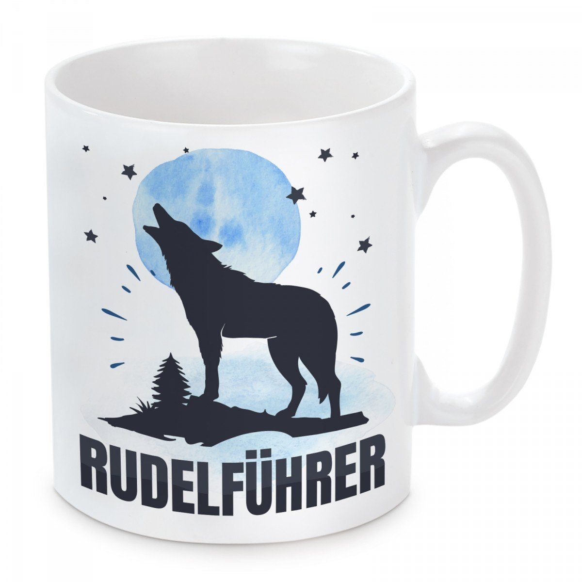 mikrowellengeeignet Herzbotschaft Kaffeebecher Tasse Rudelführer, Motiv mit Keramik, und spülmaschinenfest Kaffeetasse